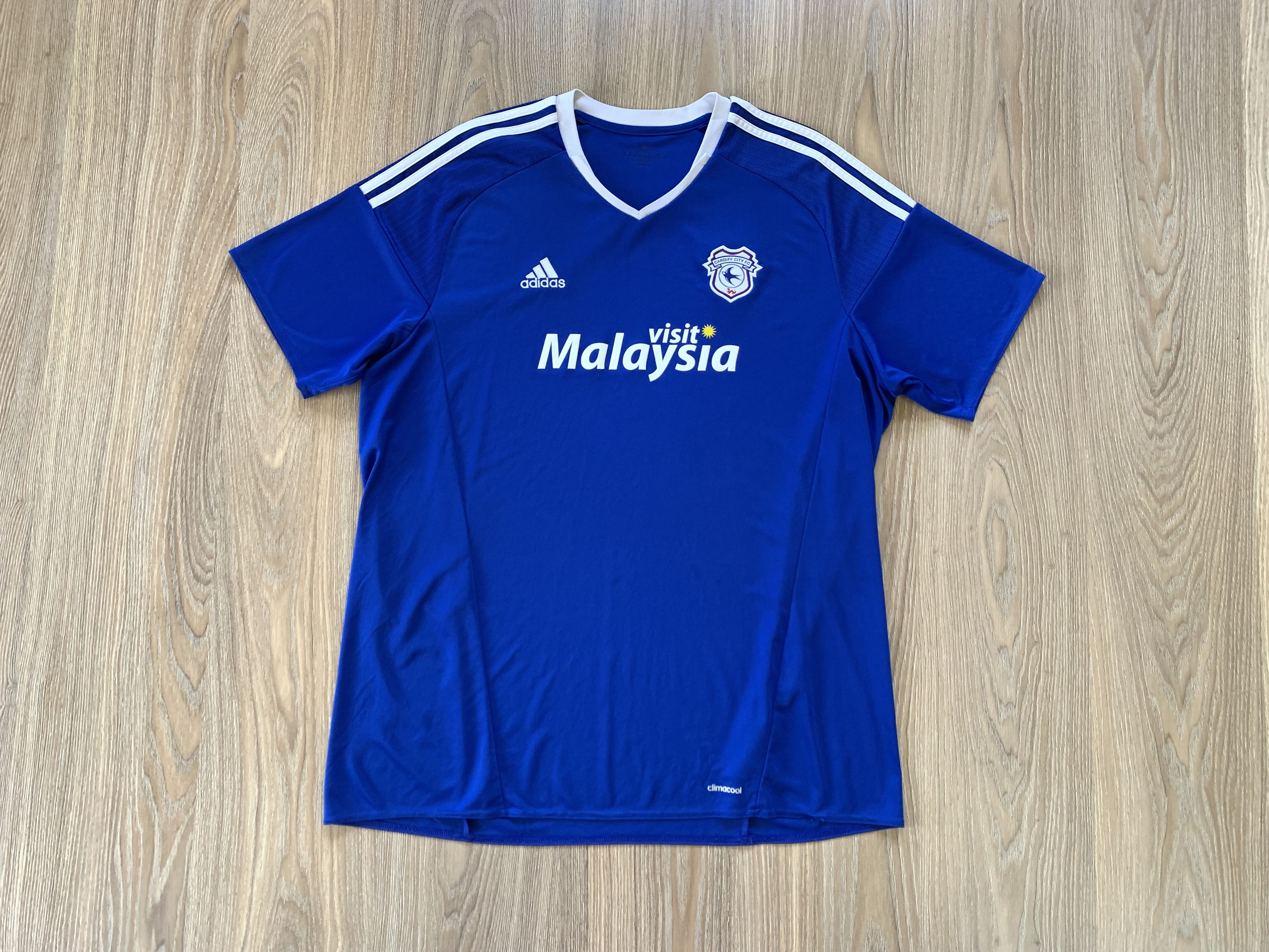 Adidas × Vintage Vintage Adidas Cardiff Home Football Shirt 2016-2017 Size US XXL / EU 58 / 5 - 3 Thumbnail