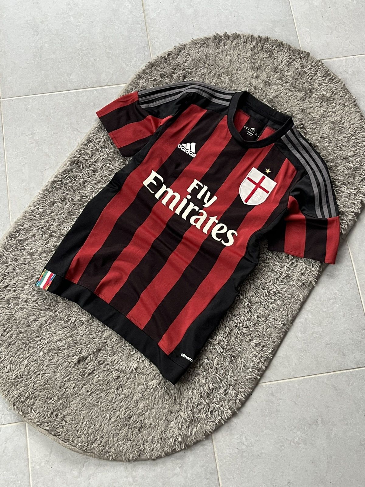Adidas Vintage Tee Adidas Soccer Football MILAN Streetwear Size US M / EU 48-50 / 2 - 2 Thumbnail