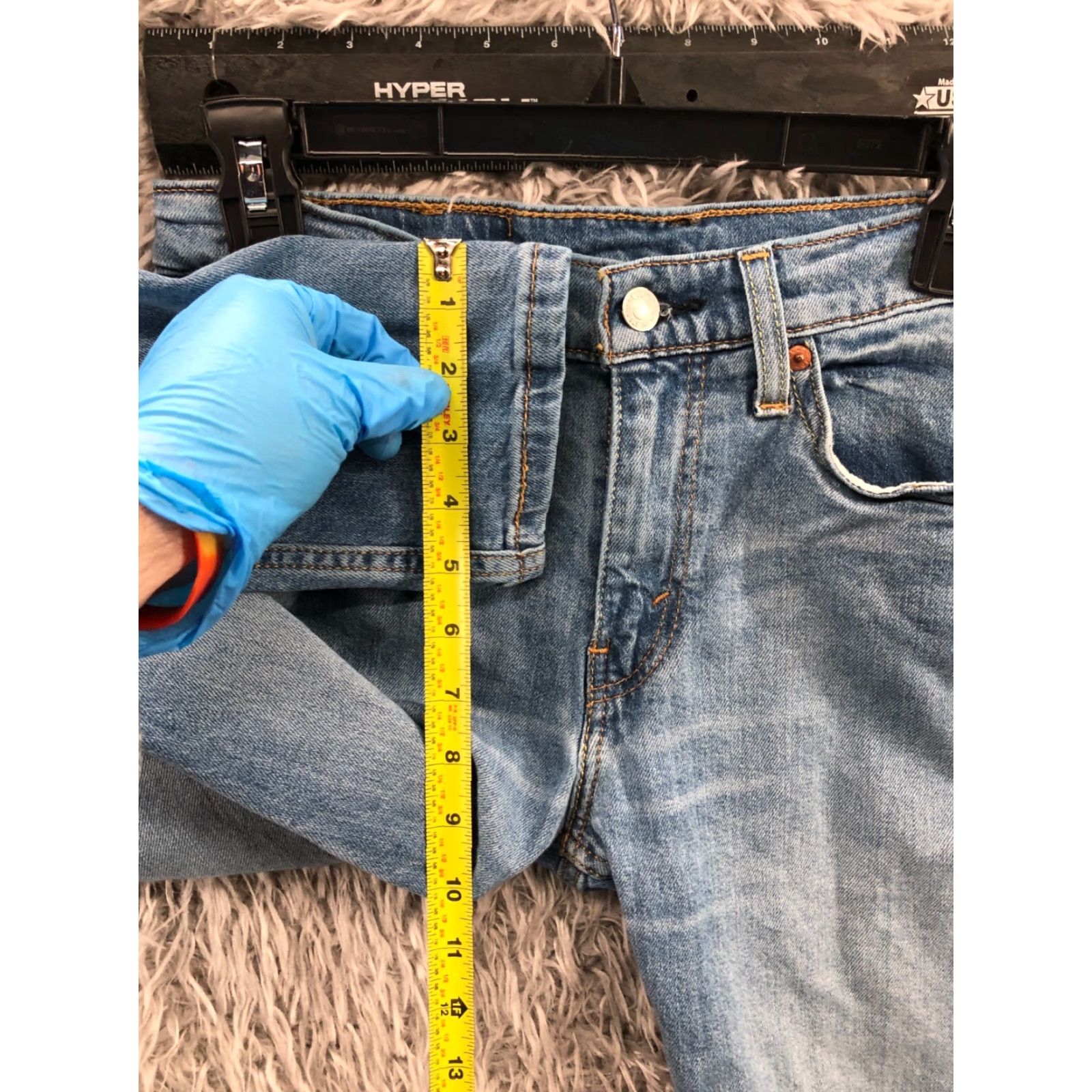 Levi's Levi's 512 Slim Tapered Jeans Mens 28x30 Slim Mid Blue Denim 5-Pocket Classic Modern Leather/Logo Detail? Size US 28 / EU 44 - 4 Thumbnail
