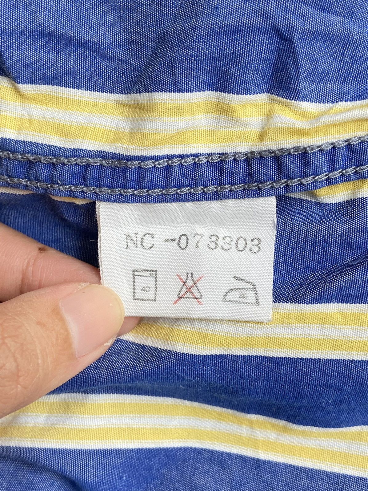 Nigel Cabourn NIGEL CABOURN Blue Striped Shirt Size US XL / EU 56 / 4 - 8 Thumbnail