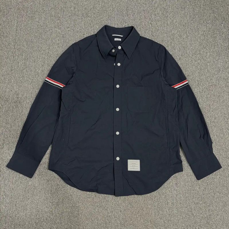 Thom Browne Thom Browne Men's Blue Cotton Shirt 0089 Size US M / EU 48-50 / 2 - 1 Thumbnail