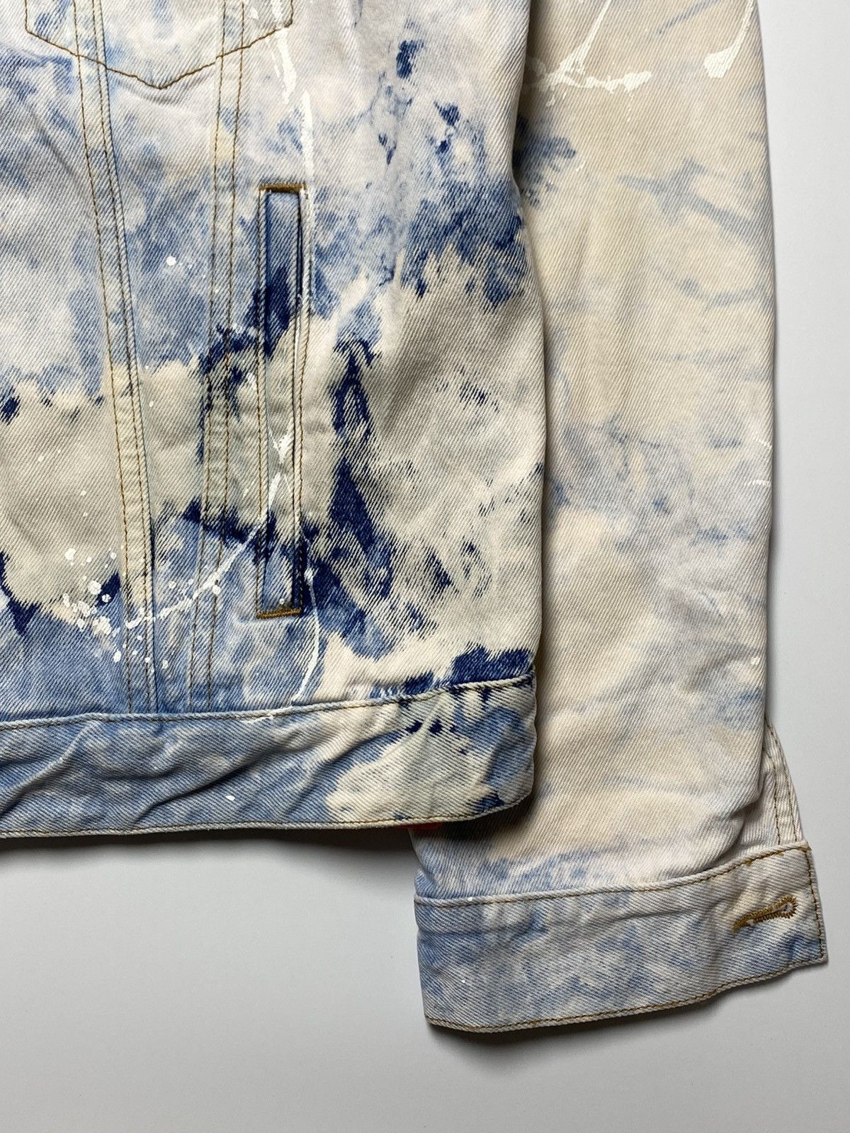 Off-White Off White - Extreme Bleached Arrows Denim Jacket Size US M / EU 48-50 / 2 - 15 Thumbnail