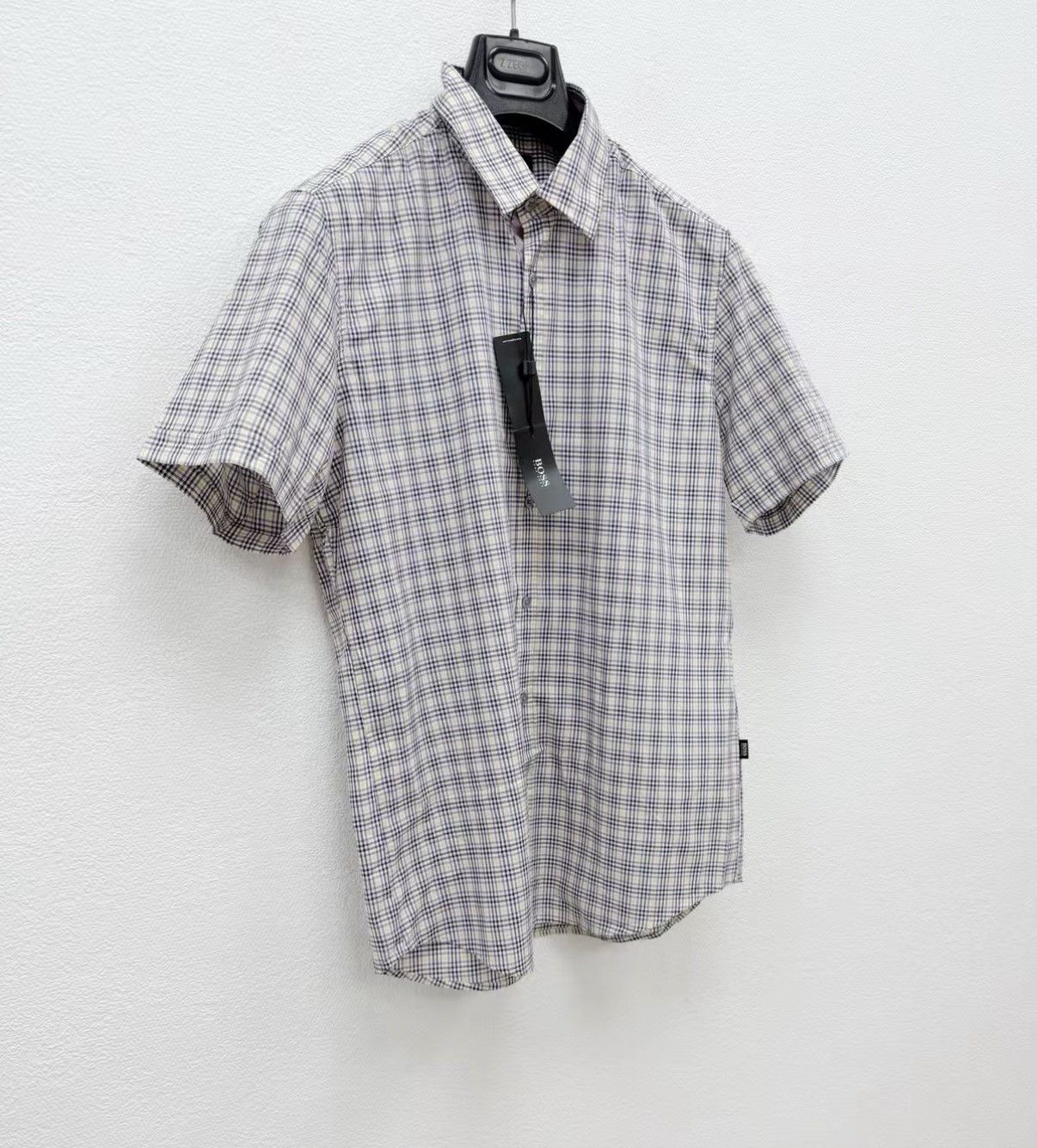 Hugo Boss HUGO BOSS 100% Cotton Short Sleeve Shirt J30 Size US M / EU 48-50 / 2 - 2 Thumbnail