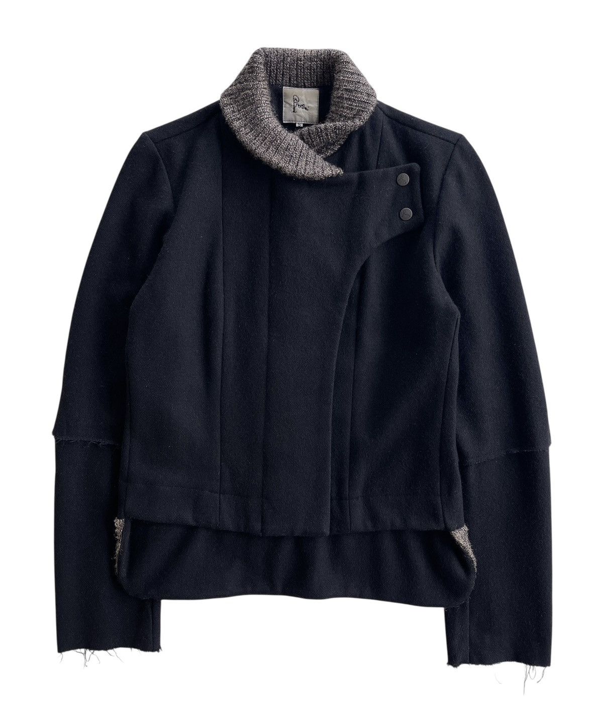 Preen by Thornton Bregrazzi Preen Wool Asymmetrical Reconstruct Jacket UK Size US S / EU 44-46 / 1 - 3 Thumbnail
