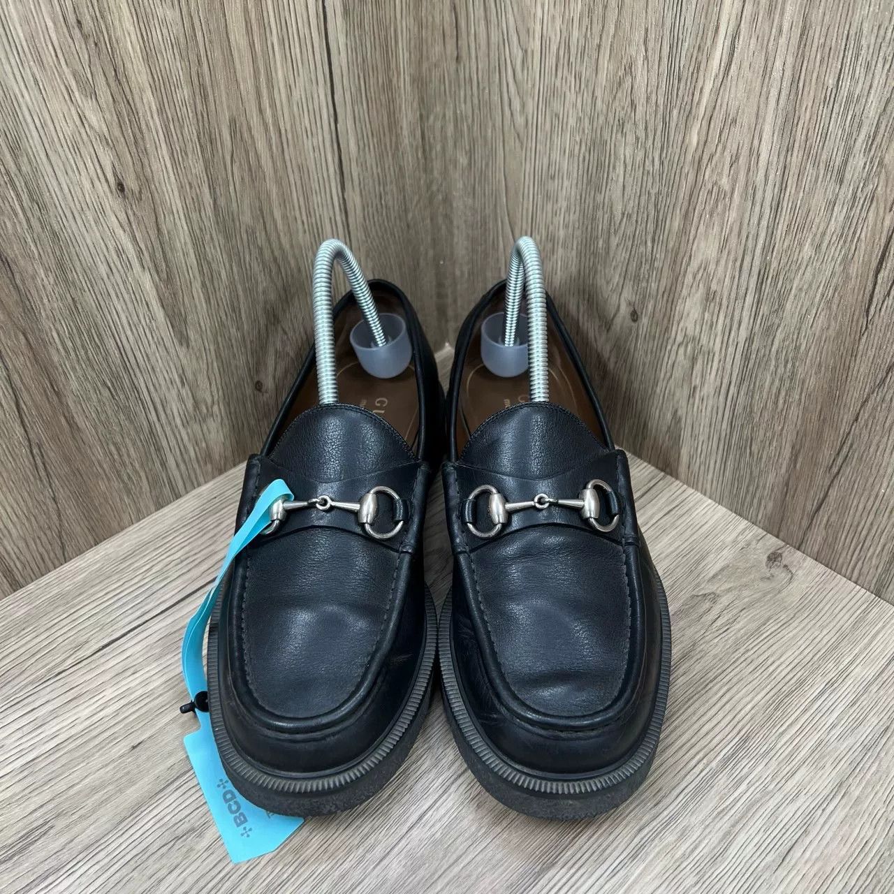 Gucci Gucci Black Horsebit Leather Loafers Size US 6.5 / EU 39-40 - 1 Thumbnail
