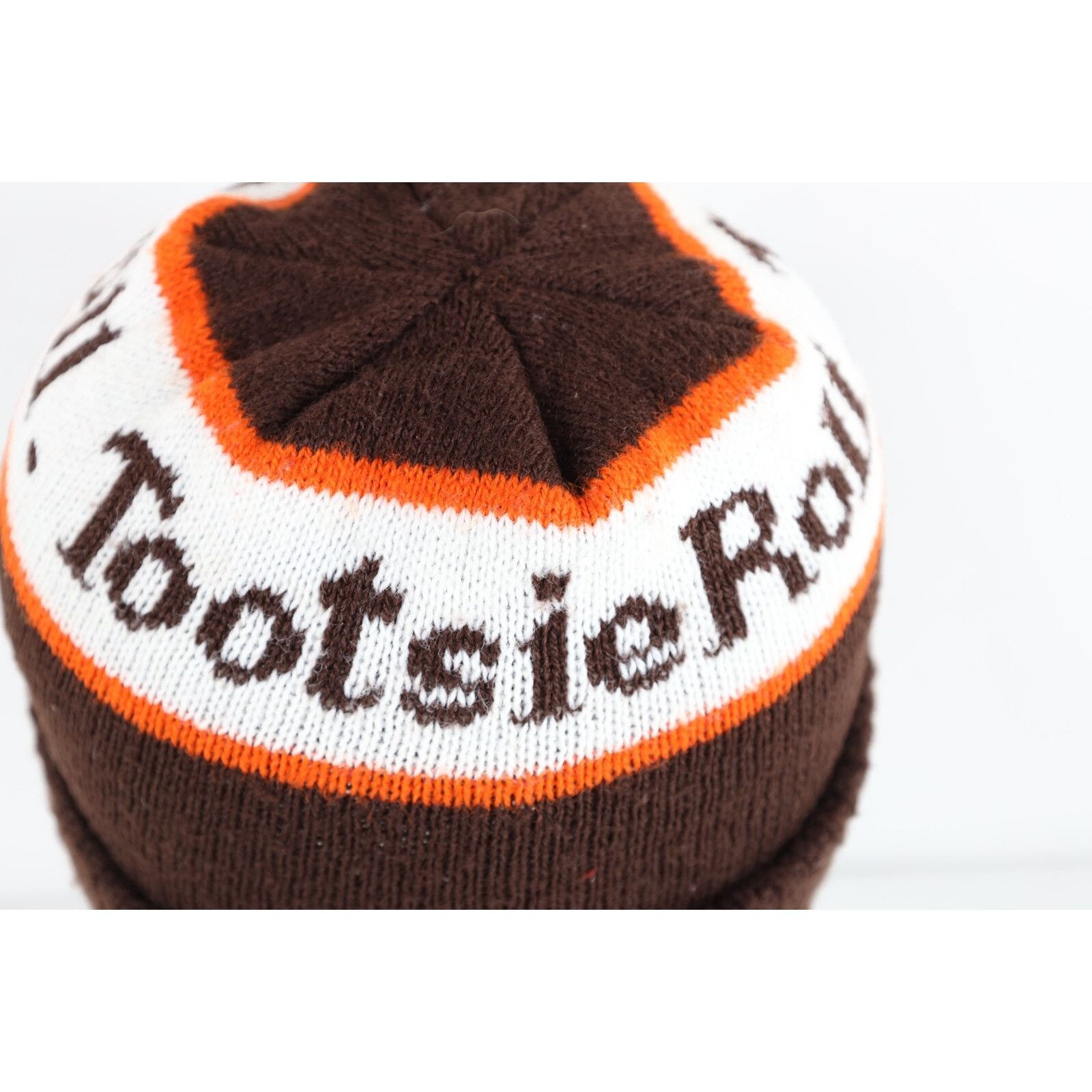 Vintage Vintage 70s 80s Tootsie Roll Candy Knit Winter Beanie Hat Size ONE SIZE - 5 Thumbnail