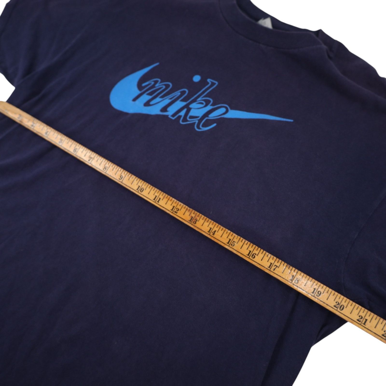 Nike × Vintage Vintage Y2k Nike Spellout Swoosh Faded Graphic T Shirt Size US L / EU 52-54 / 3 - 6 Thumbnail