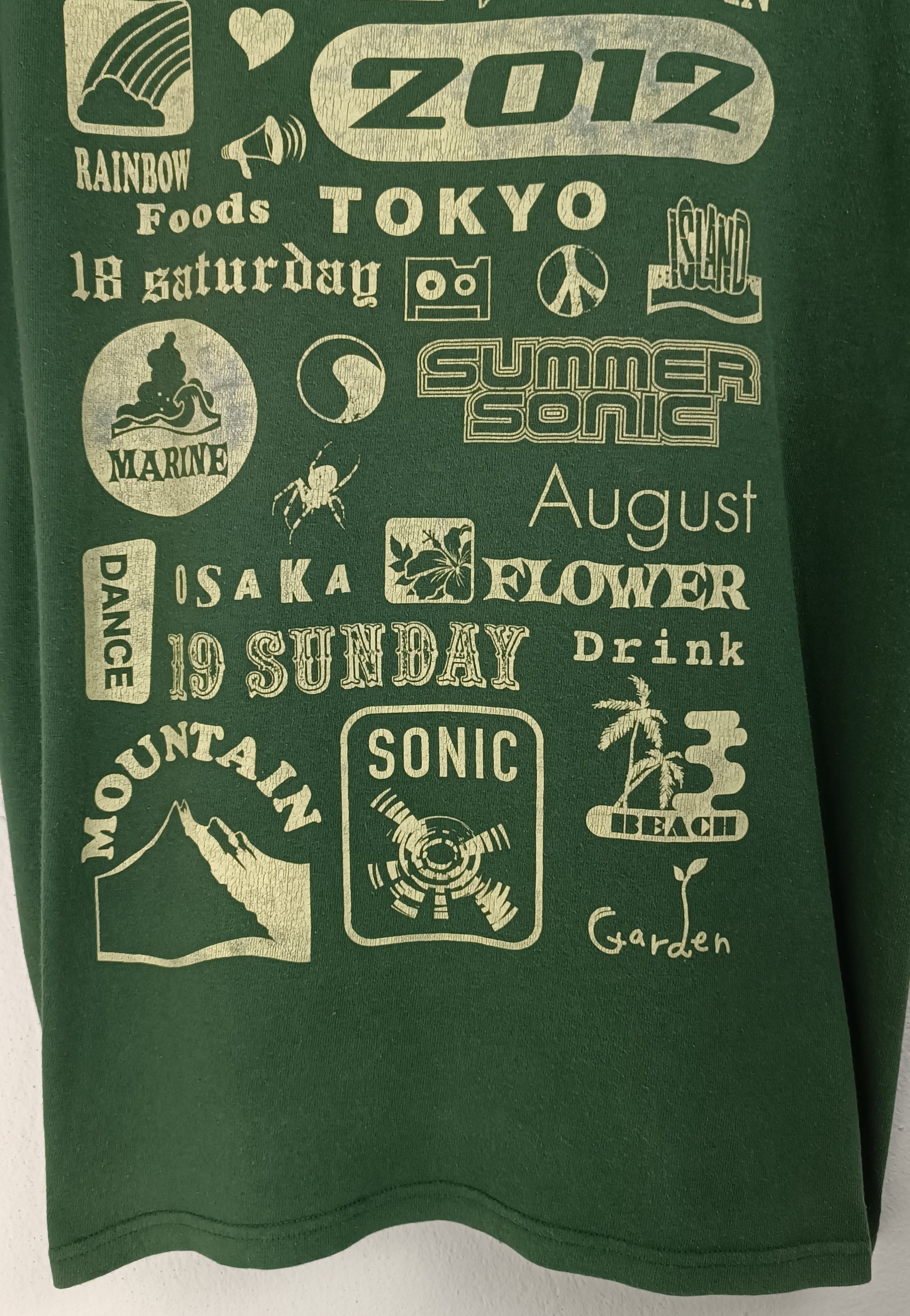 Band Tees VINTAGE 2012 SUMMERSONIC MUSIC FES GREENDAY RIHANNA SKA PUNK Size US L / EU 52-54 / 3 - 9 Thumbnail