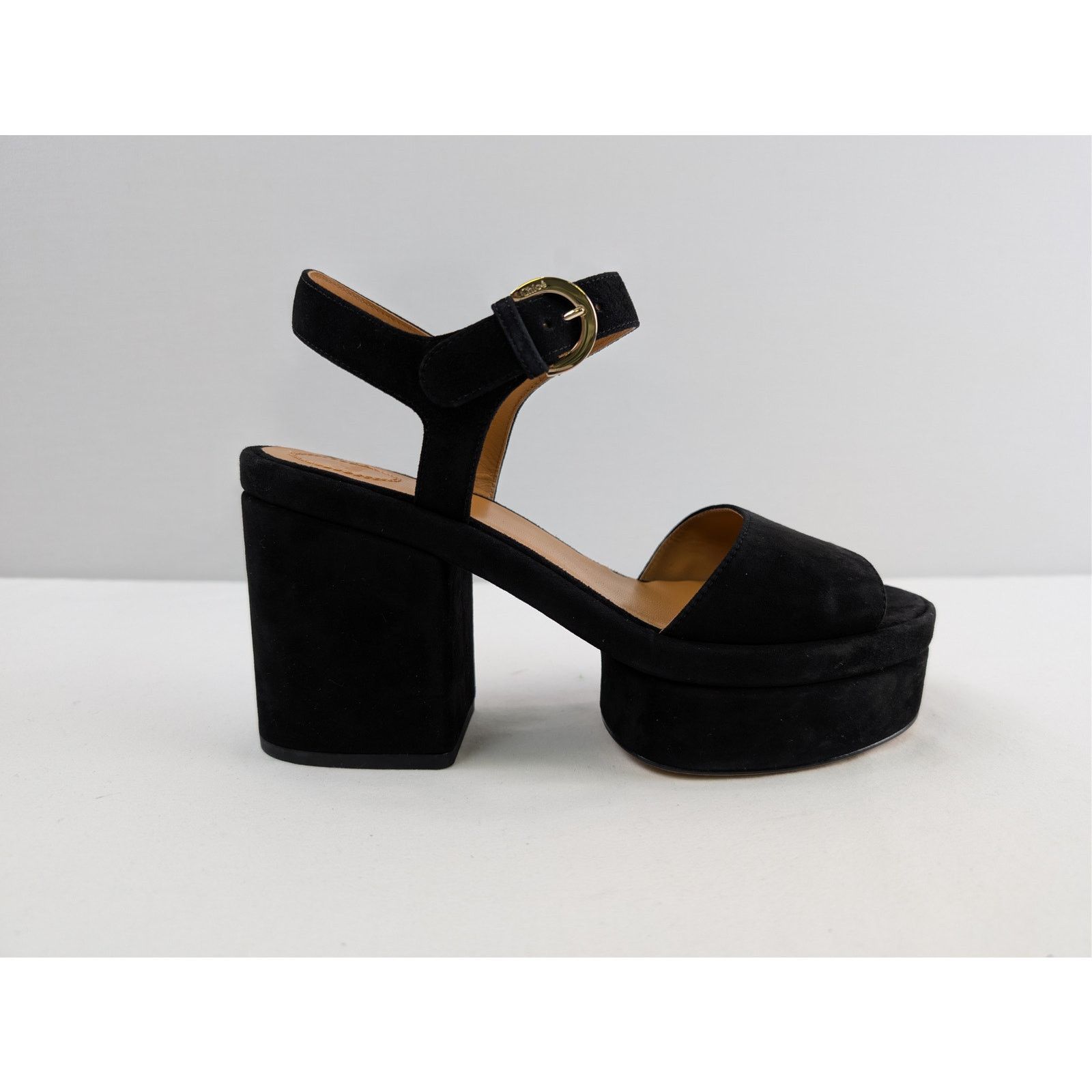 Chloe o1rshd1 Womens Sandal in Black Size US 8 / IT 38 - 4 Thumbnail