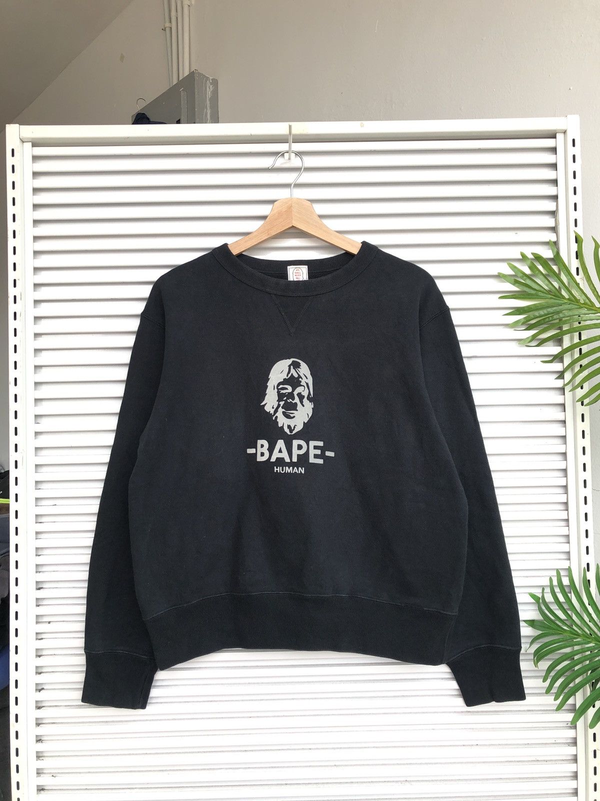 Bape × Vintage Vintage OG Bape Human Nigo Crewneck Size US S / EU 44-46 / 1 - 1 Thumbnail