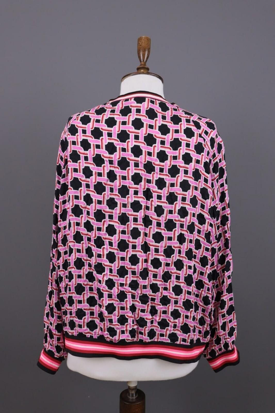 Designer Emily Van Den Bergh Black Сhains Print Blouse Shirt Sz 46 Size M / US 6-8 / IT 42-44 - 10 Thumbnail
