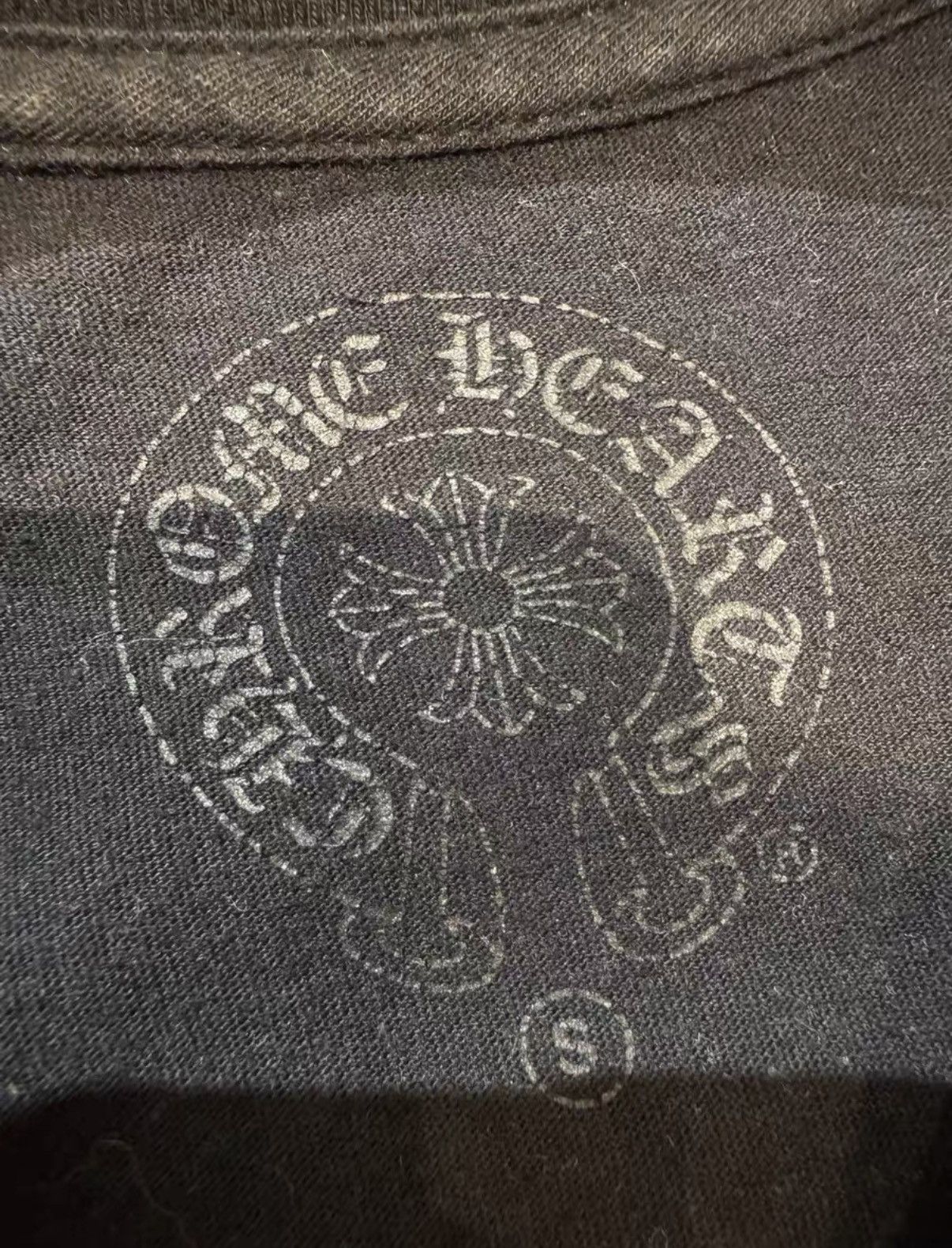 Chrome Hearts Chrome Hearts Black Scroll Shadow Cross Short Sleeve Tee Size US S / EU 44-46 / 1 - 4 Thumbnail