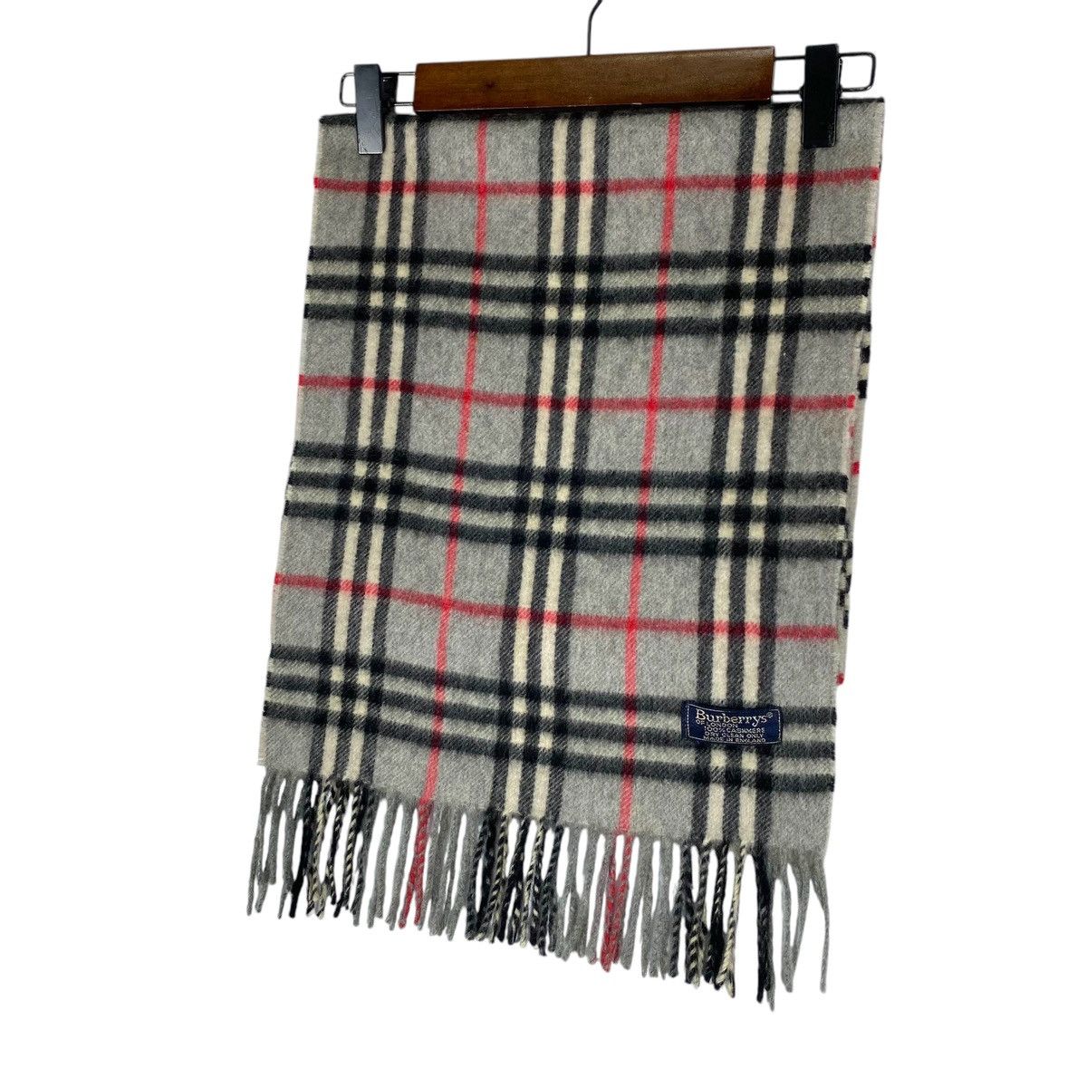 Burberry × Vintage Vintage Burberrys Nova Checked Cashmere Scarf Muffler Size ONE SIZE - 5 Thumbnail