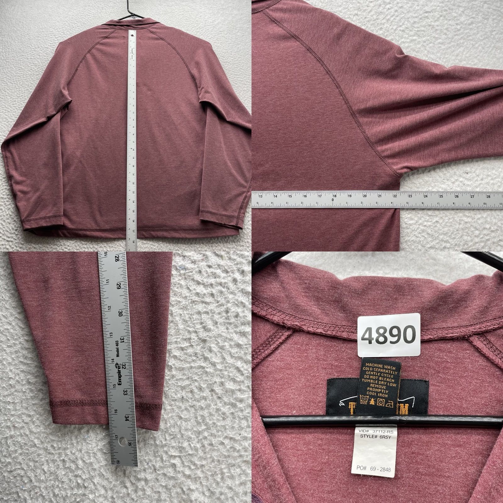 Orvis Orvis Trout Bum Sweatshirt Mens Small S Red 1/4 Zip Performance C Lazy U Ranch Size US L / EU 52-54 / 3 - 8 Thumbnail