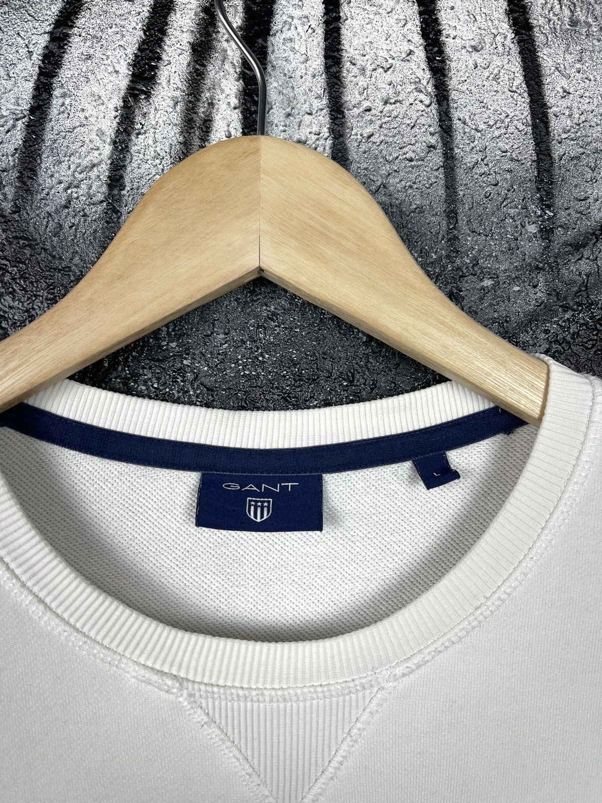 Gant Gant Big Logo White Sweatshirt Men’s Size L Size US L / EU 52-54 / 3 - 4 Thumbnail