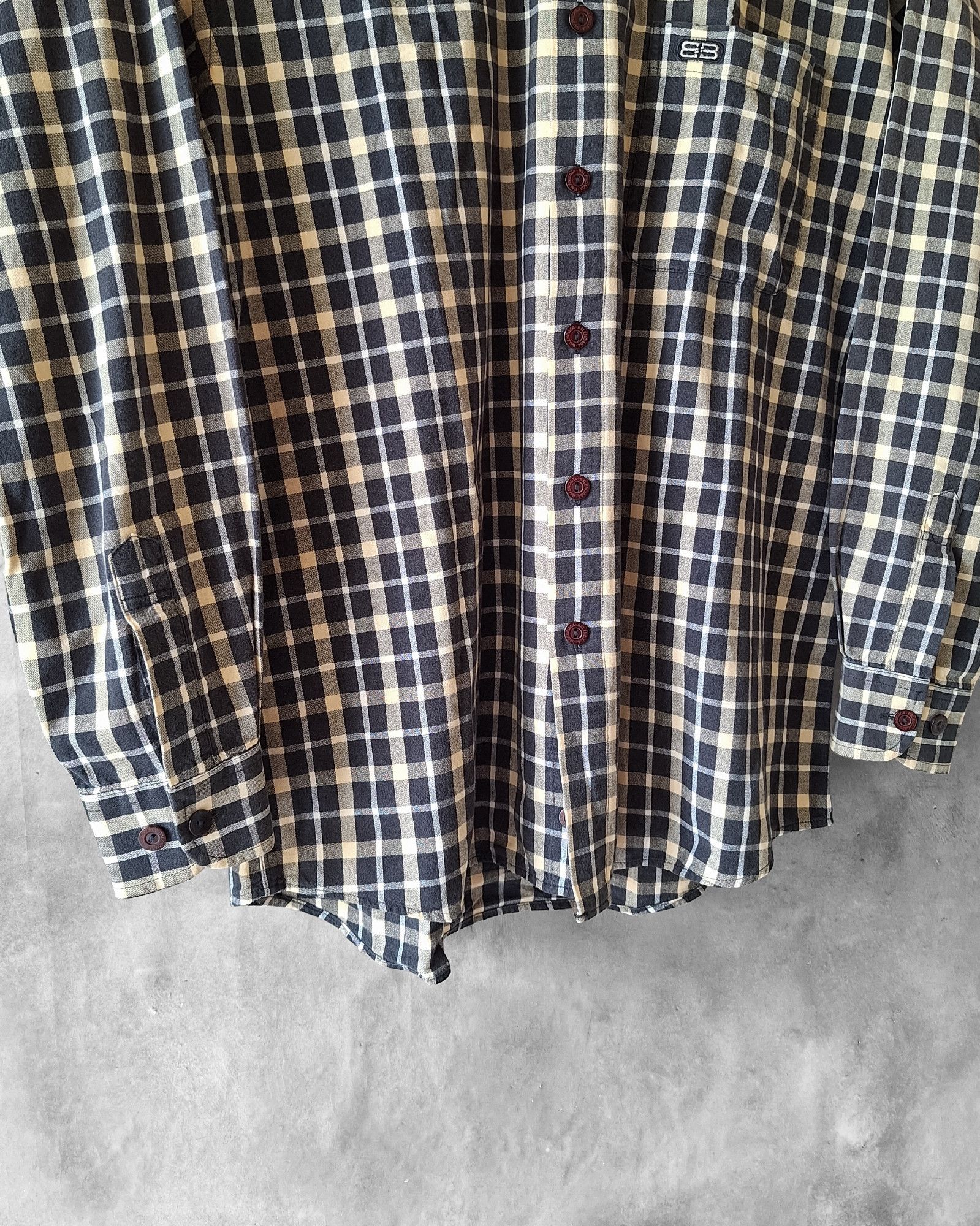 Balenciaga Vintage Balenciaga Plaid Shirt Size US M / EU 48-50 / 2 - 3 Thumbnail