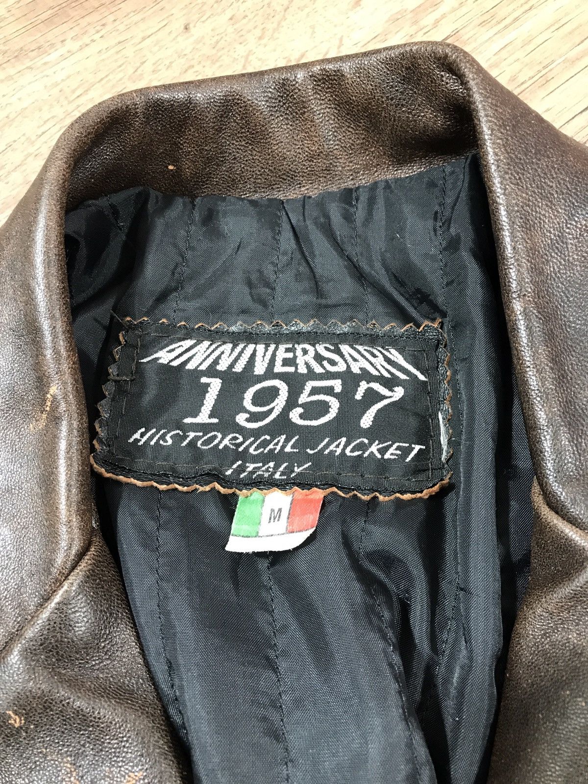 Vintage Vintage Distressed Leather Jacket Italy Size M / US 6-8 / IT 42-44 - 7 Thumbnail