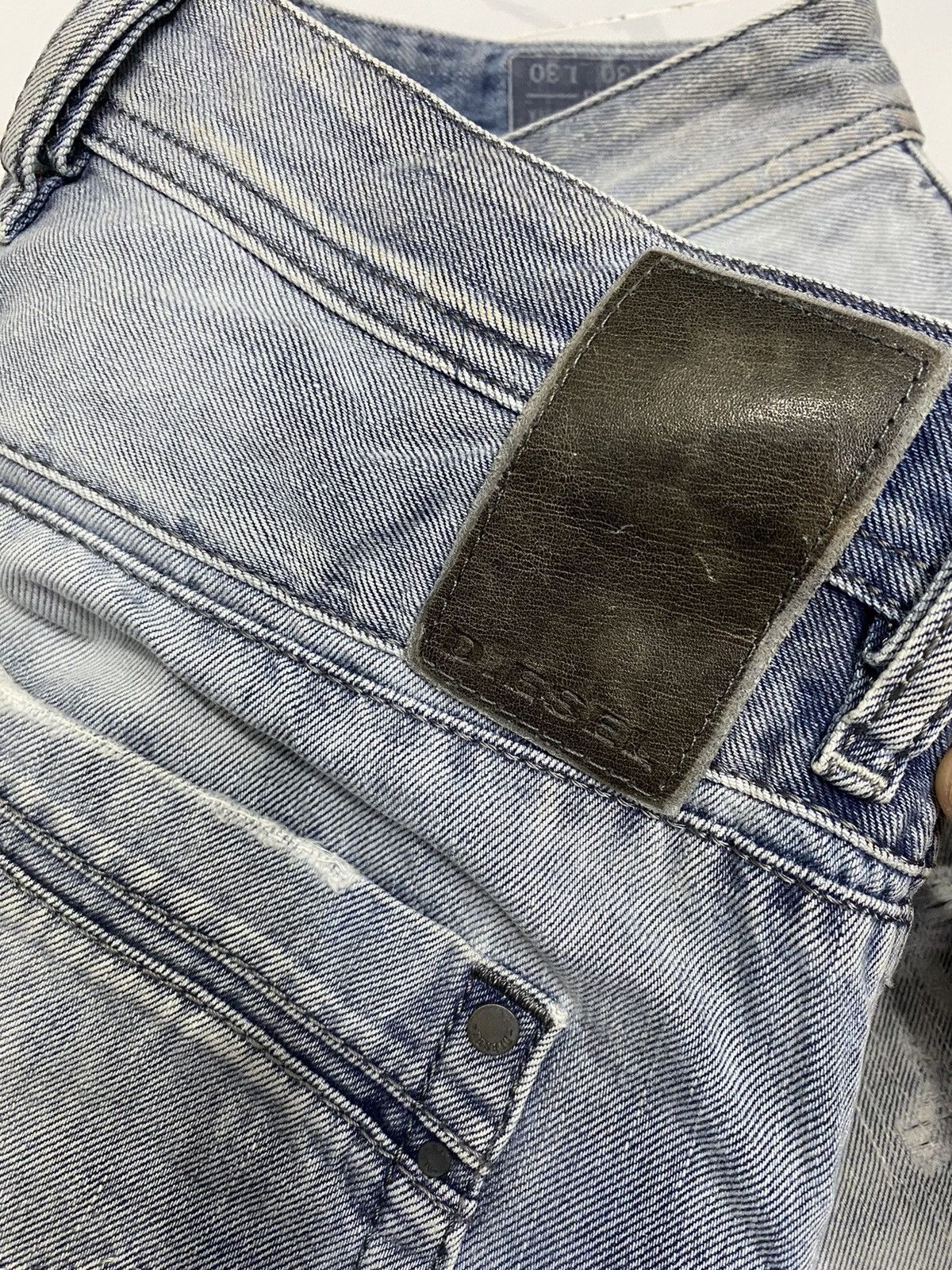 Diesel DIESEL BLUE EYECONS 2017/1 EDITION DISTRESSED DENIM JEANS Size US 31 - 15 Thumbnail