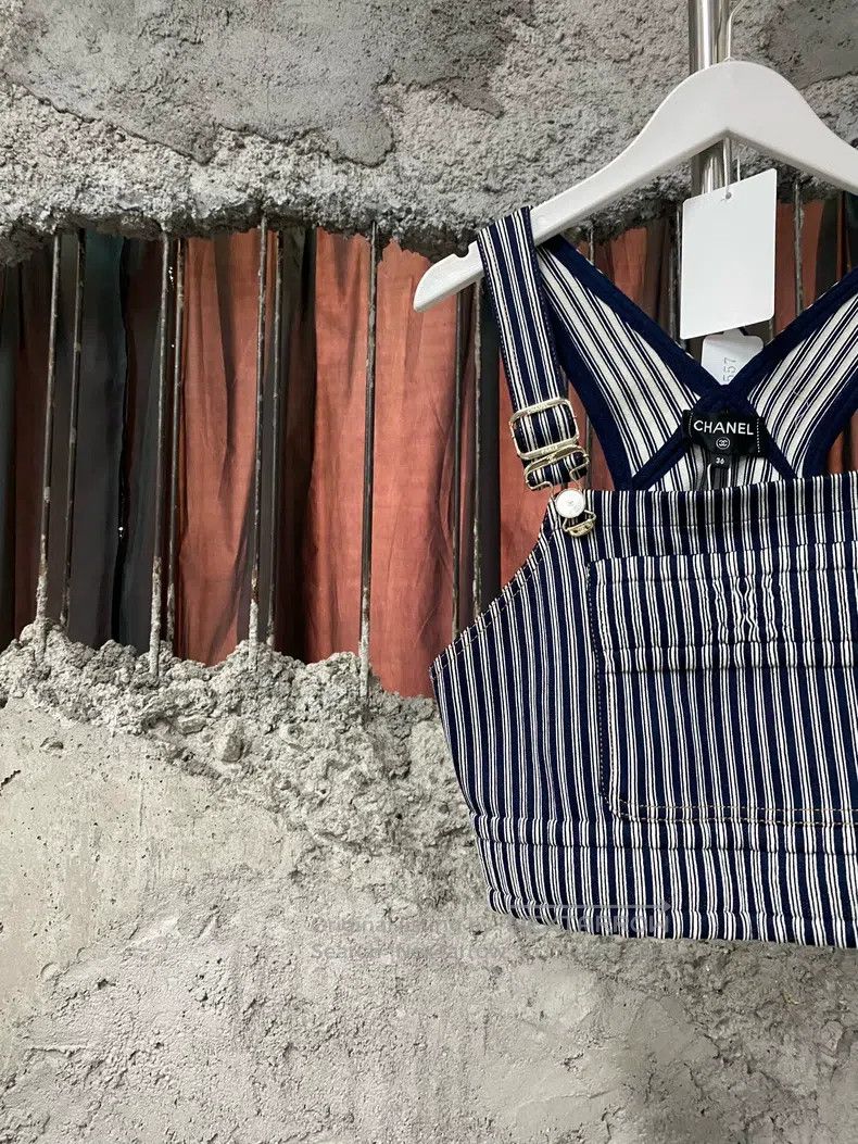 Chanel Chanel Striped denim vest Size XS / US 0-2 / IT 36-38 - 3 Thumbnail