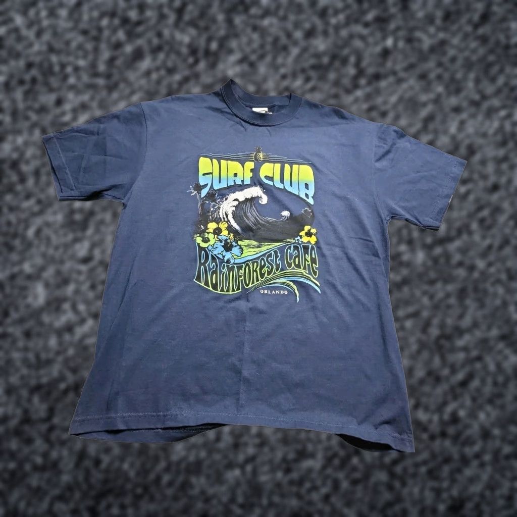 Vintage VINTAGE Rainforest Cafe T-Shirt Men XL Short Sleeve Cotton Orlando FL 2000s Blue Size US XL / EU 56 / 4 - 1 Thumbnail