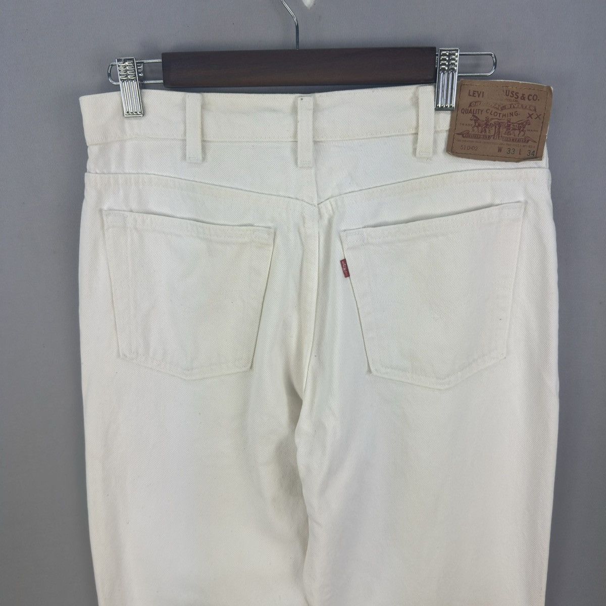 Levi's Vintage 1993 Levis 510-02 Button 525 White Jeans Size US 33 - 5 Thumbnail
