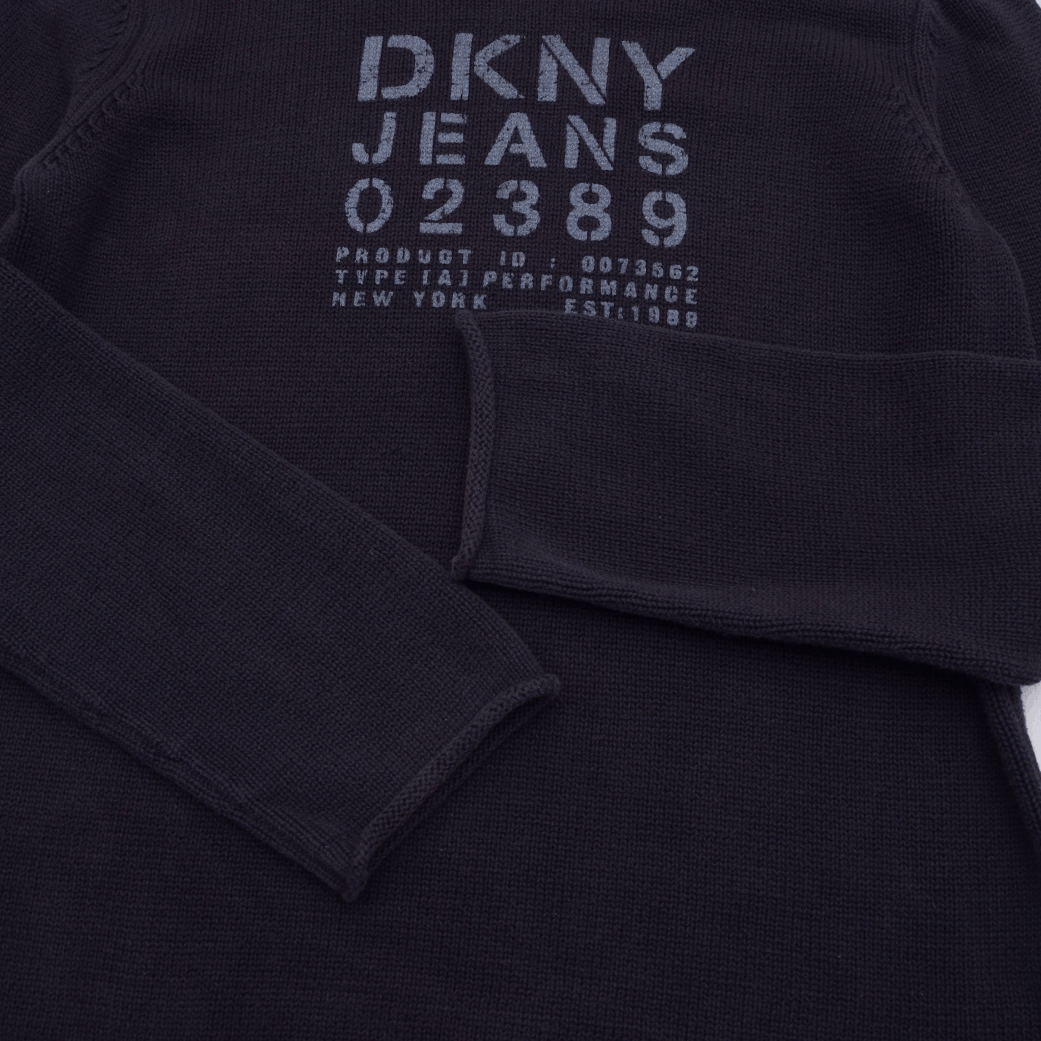 DKNY × Vintage Vintage DKNY Jeans Avant Garde Sweater Sweathirt Knit Y2K Size US M / EU 48-50 / 2 - 6 Thumbnail