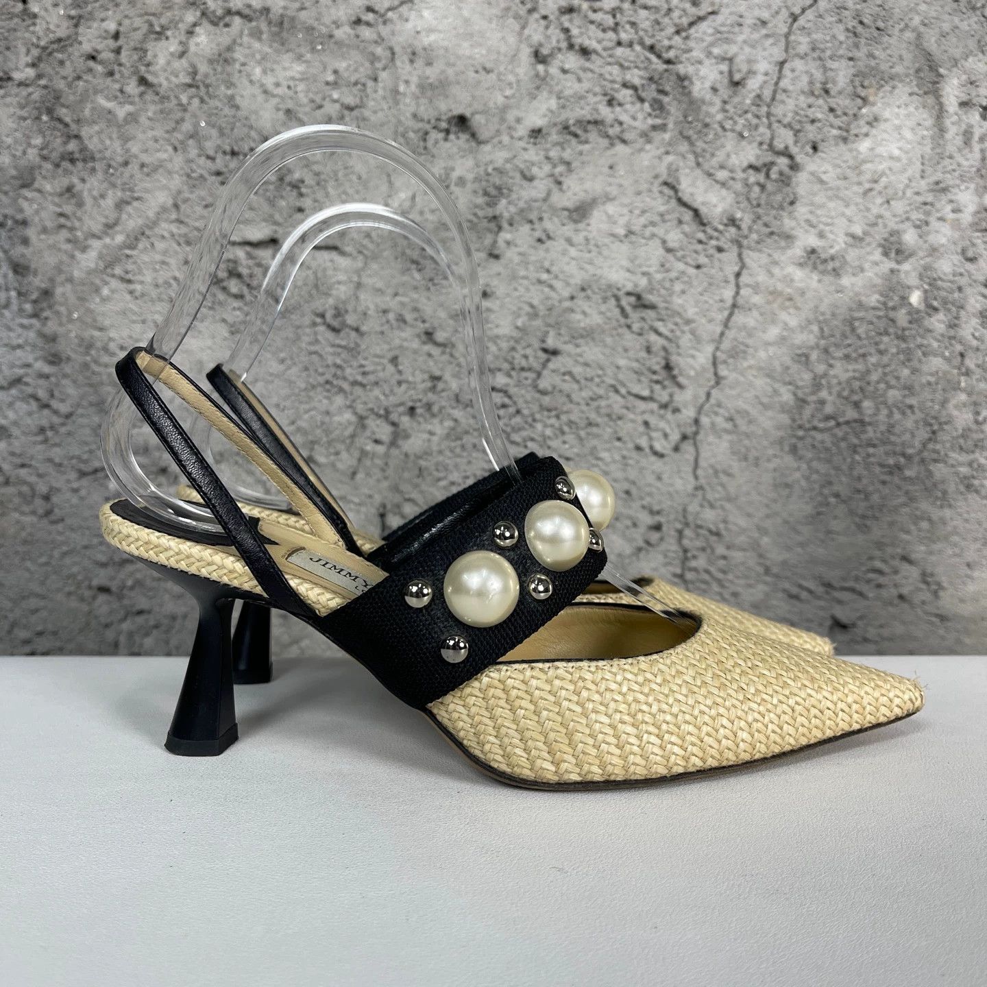 Jimmy Choo Jimmy Choo Pearl Heel Sandals 37 95 New Size US 6.5 / IT 36.5 - 2 Thumbnail