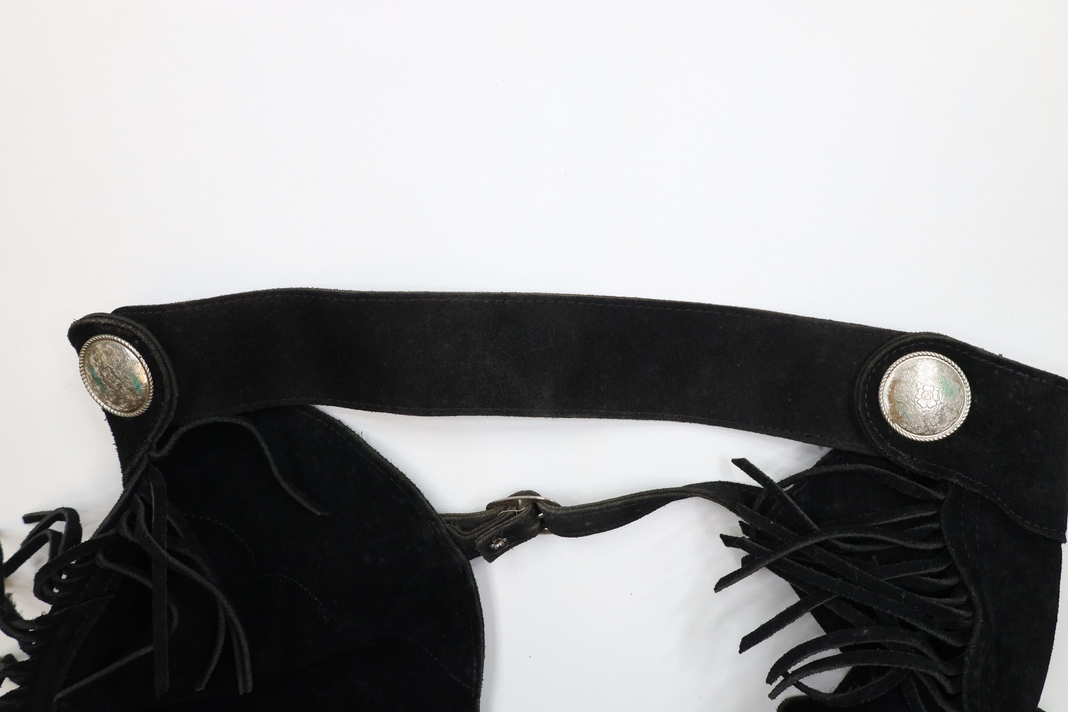 Vintage Vintage 70s Streetwear Suede Leather Riding Chaps Pants USA Size US 34 / EU 50 - 8 Thumbnail