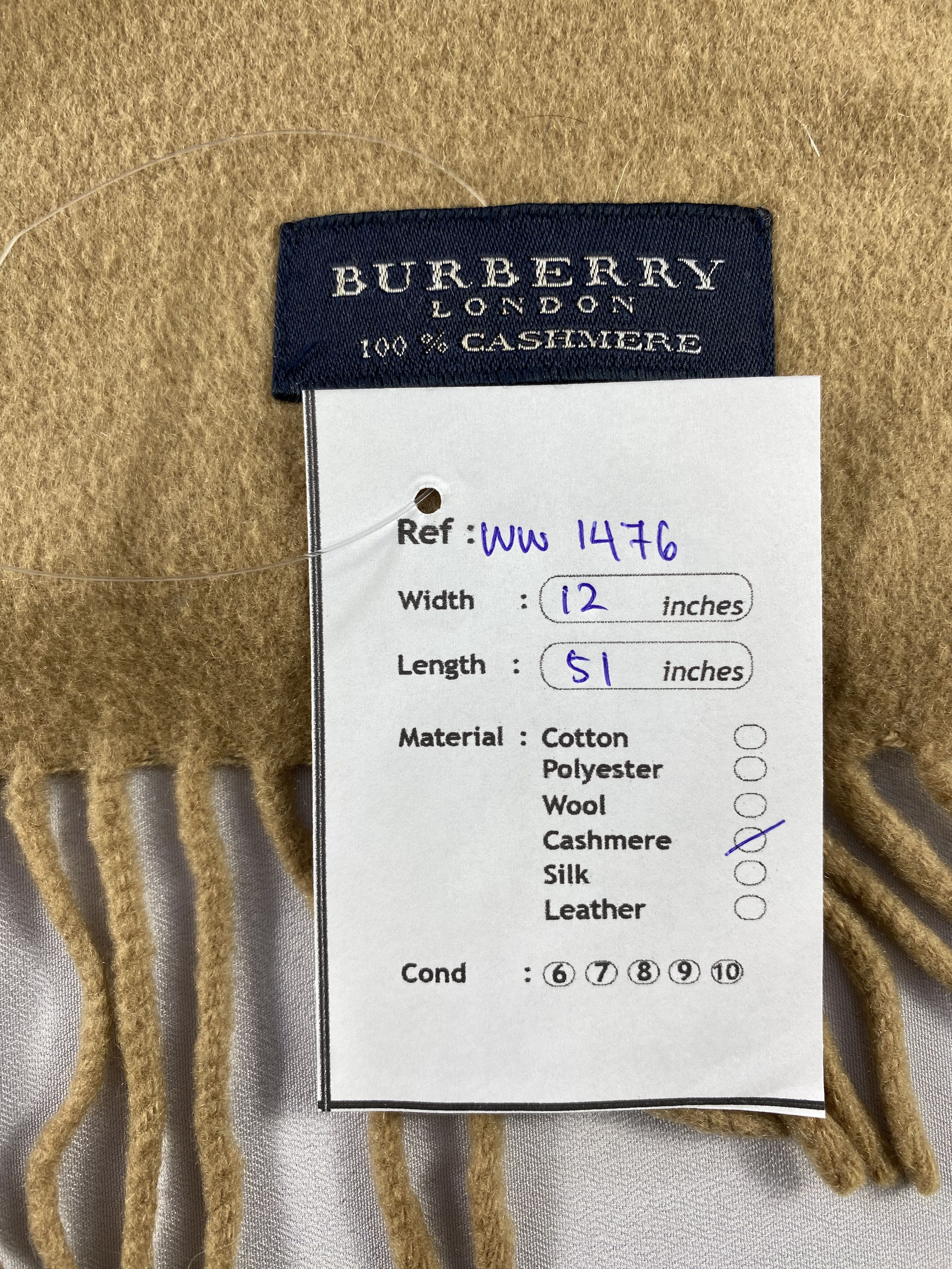 Burberry × Vintage Burberry Scarf / Muffler / Neckwear - WW1476 Size ONE SIZE - 7 Thumbnail