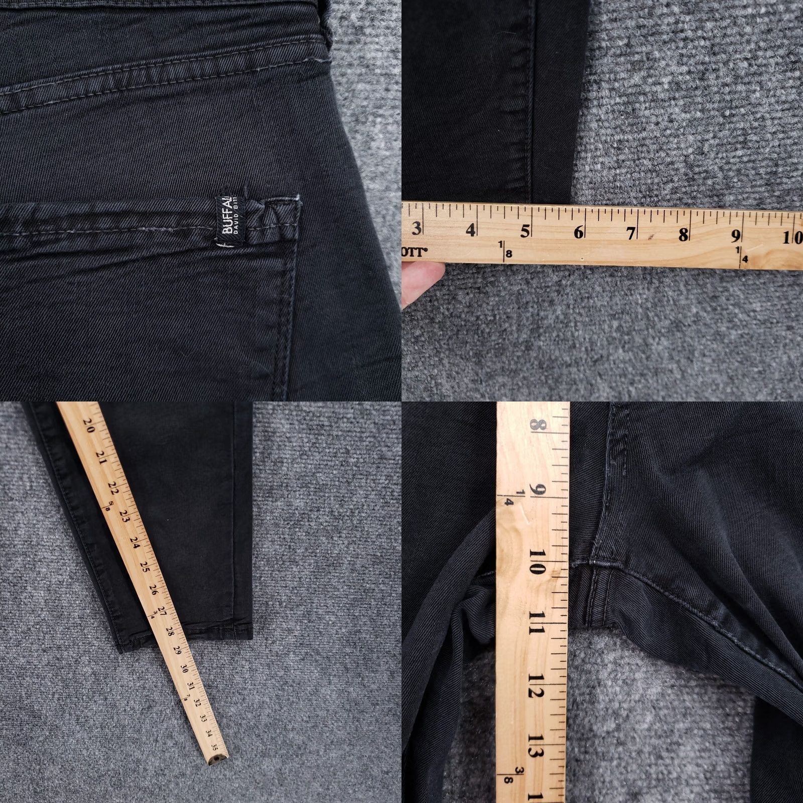 Buffalo David Bitton Buffalo David Bitton Jeans Womens 32 Skinny Dark Wash Black Denim Size 24" / US 00 / IT 34 - 8 Thumbnail
