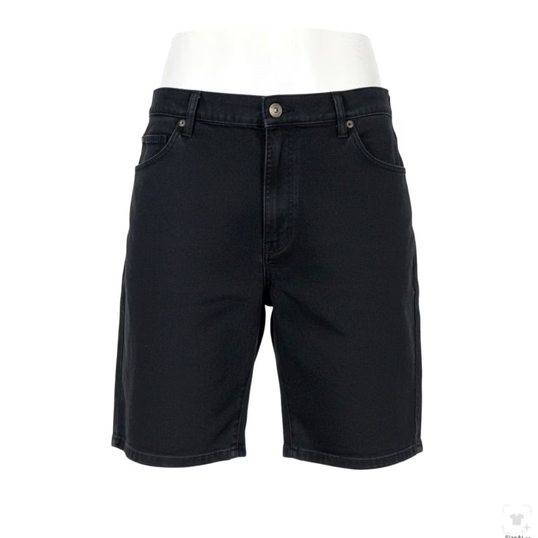 Dickies Dickies Cargo Shorts Mens 38 Black Denim Stretch Relaxed Fit 12 Inseam Pockets Zip Fly Flat Front Cargo Pocket Casual Workwear USA 90s Boys Mens Size US 38 / EU 54 - 2 Thumbnail