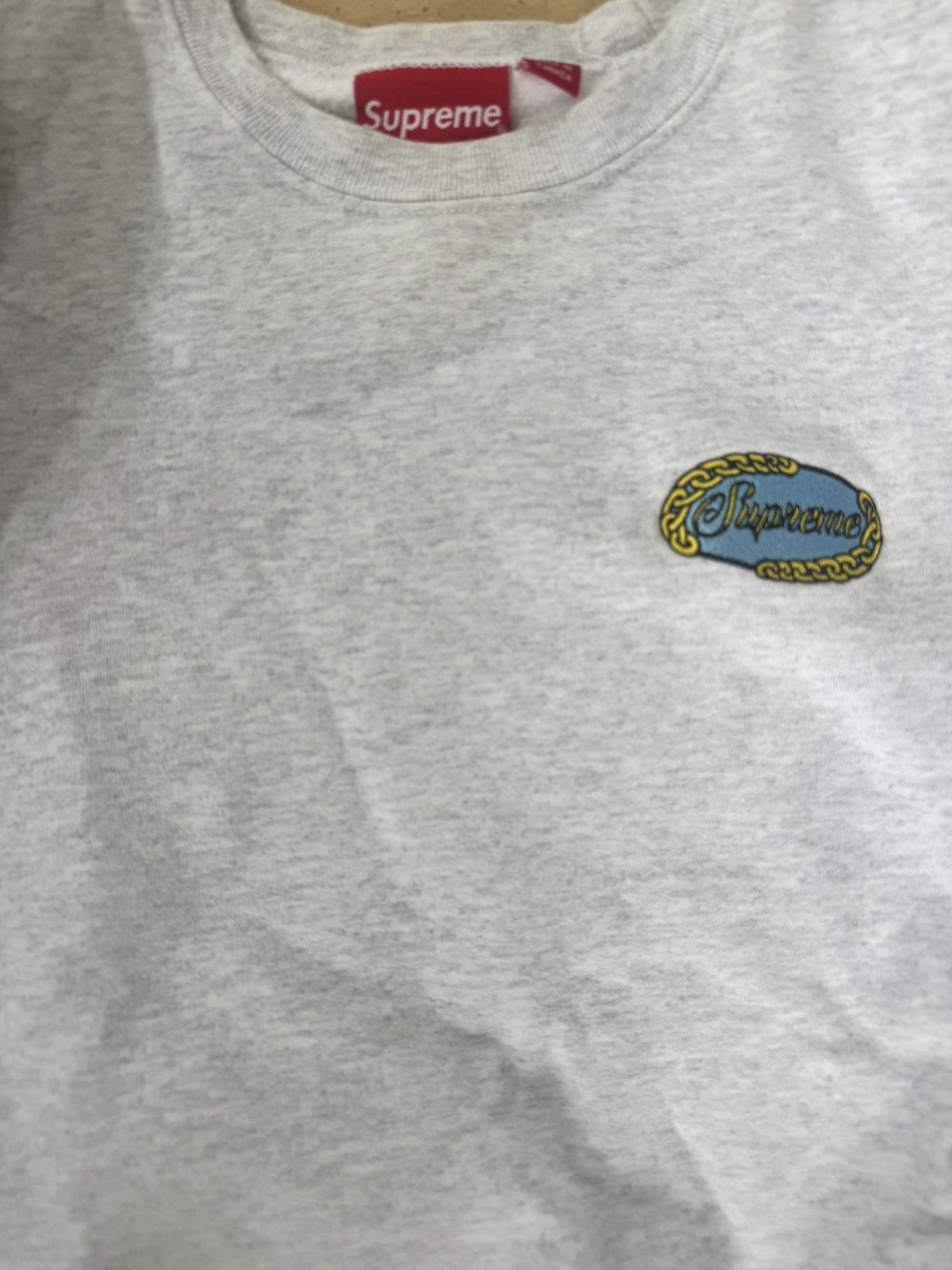 Supreme Supreme SS19 Chain Logo Crewneck Size US S / EU 44-46 / 1 - 3 Thumbnail