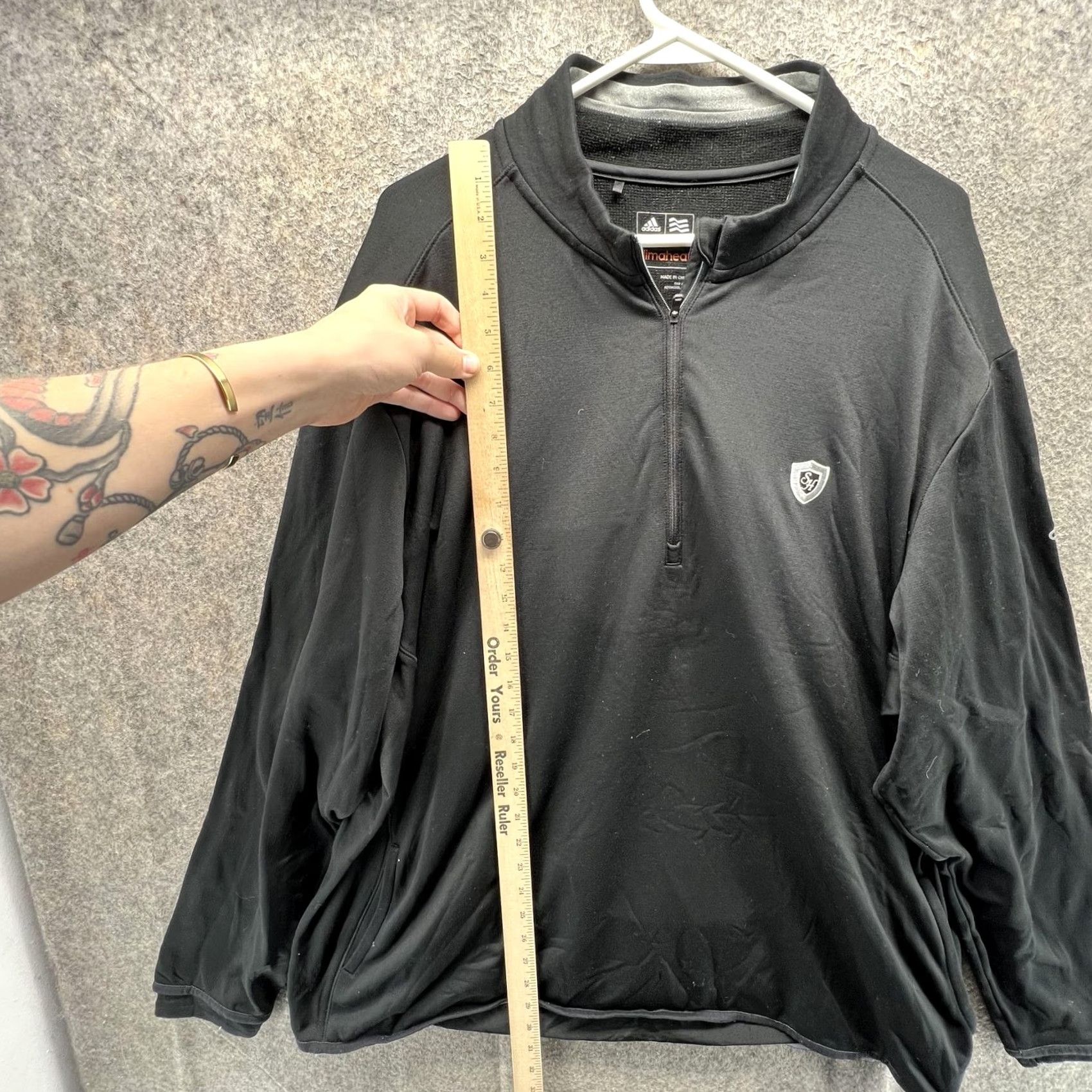 Adidas Adidas Climaheat Pullover Mens 2XL Black 1/4 Zip Golf Thermal Top Athletic Size US XXL / EU 58 / 5 - 6 Thumbnail