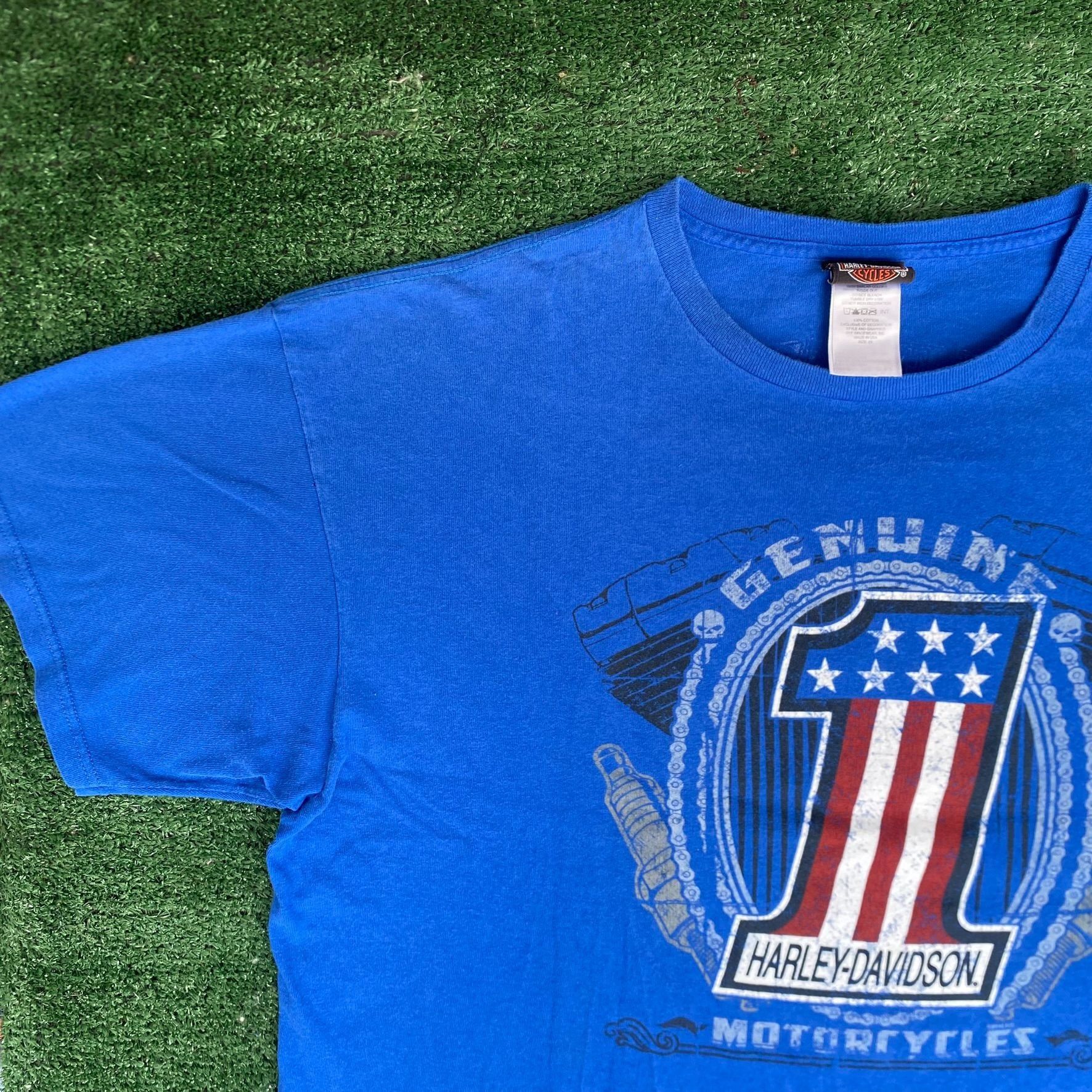 Harley Davidson Vintage Y2K Harley Davidson Shirt Motorcycle Biker Logo Tee Size US XXL / EU 58 / 5 - 4 Thumbnail