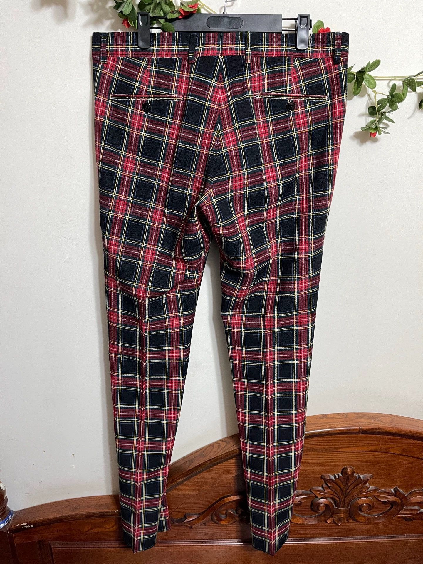 Gucci Gucci Men's Wool Check Slim Suit 50 New With Tags Size 50R - 4 Thumbnail