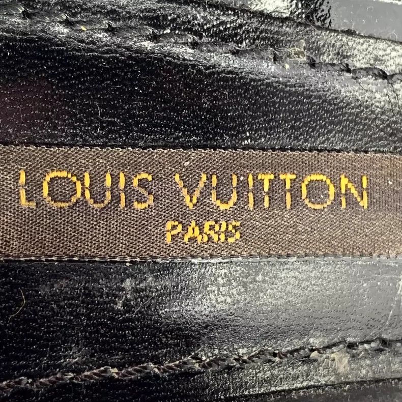 Louis Vuitton Louis Vuitton Black diamond-encrusted plush platform stile Size US 5 / IT 35 - 8 Thumbnail