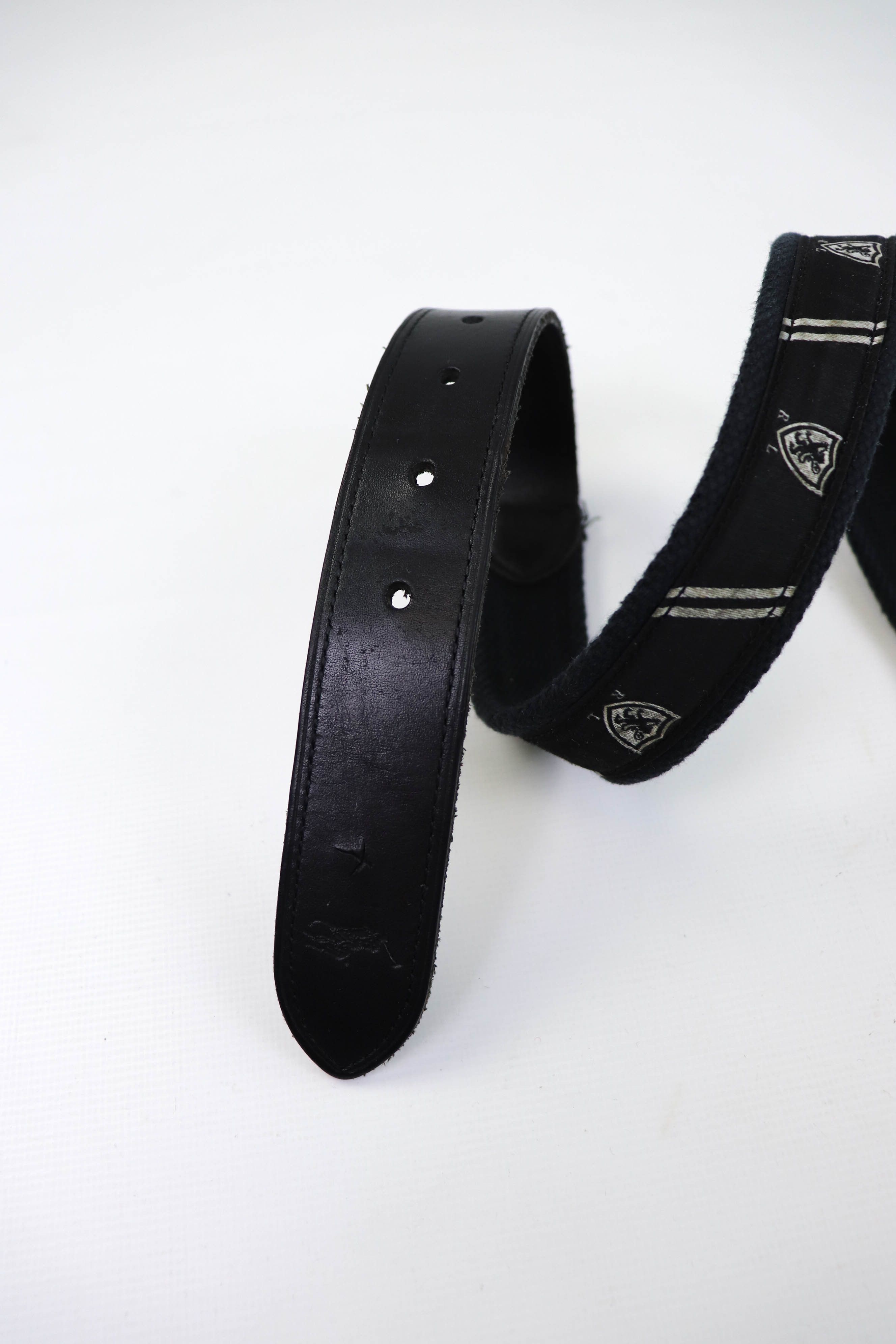 Polo Ralph Lauren POLO Ralph Lauren Women's Black Canvas/Leather Belt Size ONE SIZE - 8 Thumbnail
