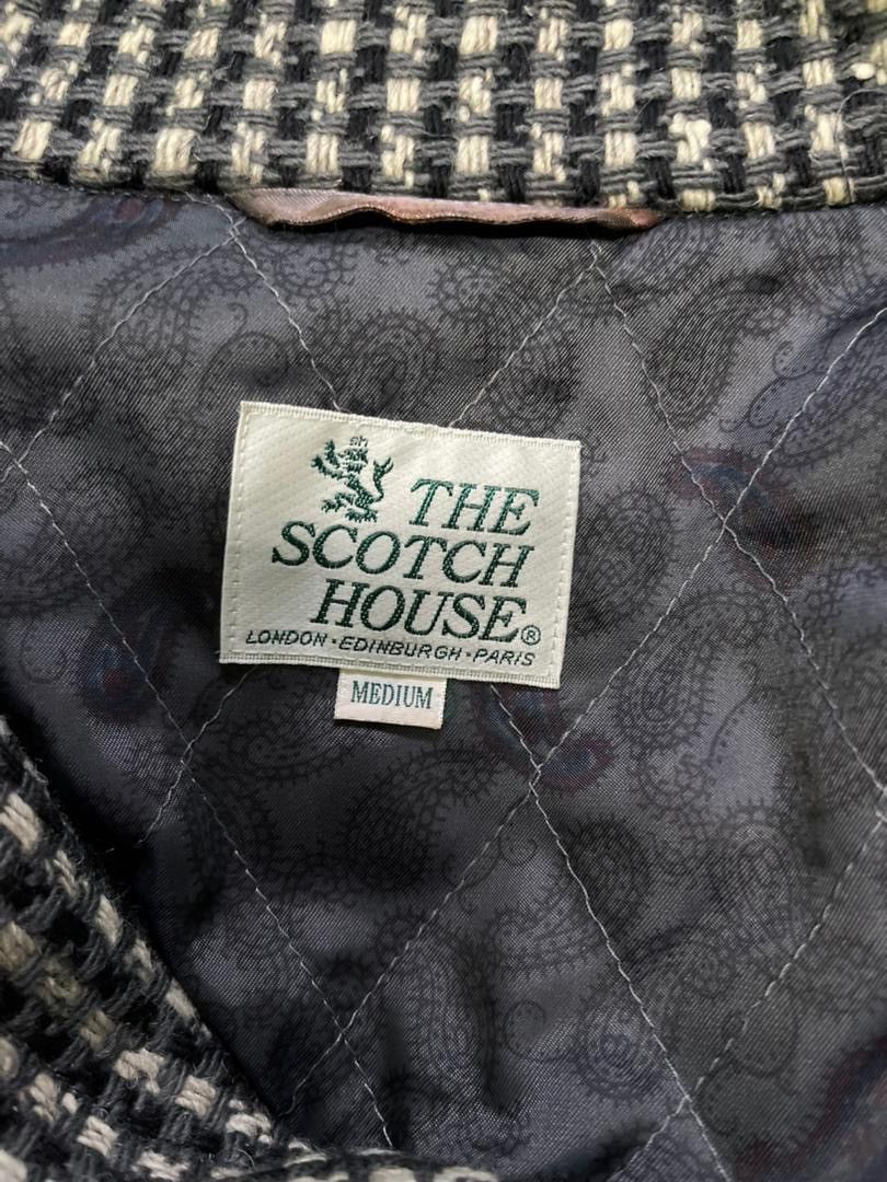 Vintage VINTAGE The Scotch House Houndstooth Wool Bomber Jacket Size US M / EU 48-50 / 2 - 3 Thumbnail