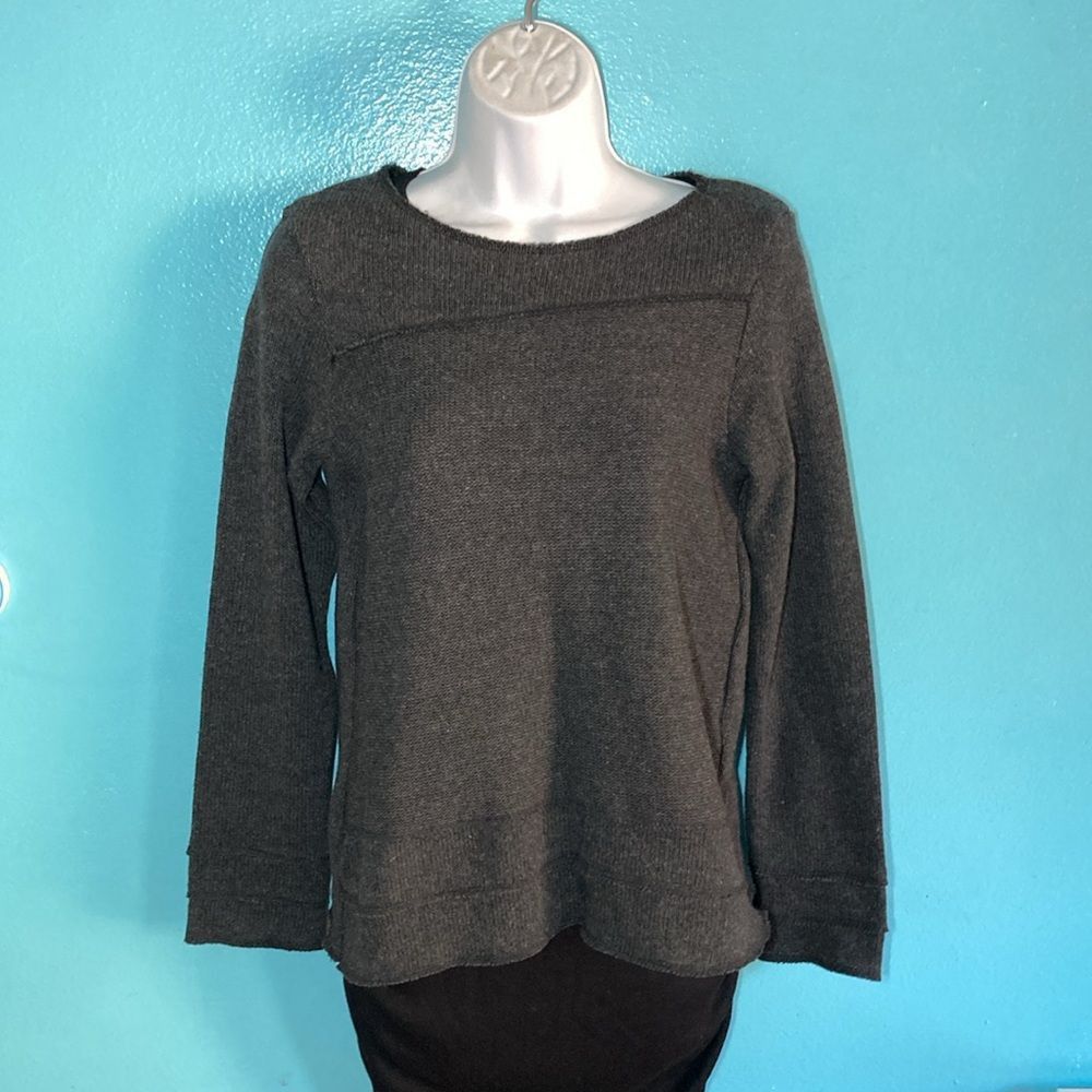 Muubaa Luukaa Size S Gray Knit Swing A-Line Pullover Sweater Size S / US 4 / IT 40 - 3 Thumbnail