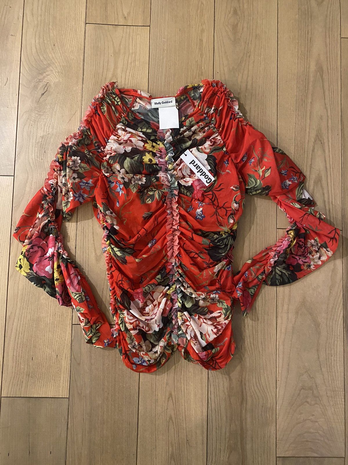 Molly Goddard Molly Goddard floral mesh Yumi blouse sz 8 New NWT Size M / US 6-8 / IT 42-44 - 5 Thumbnail
