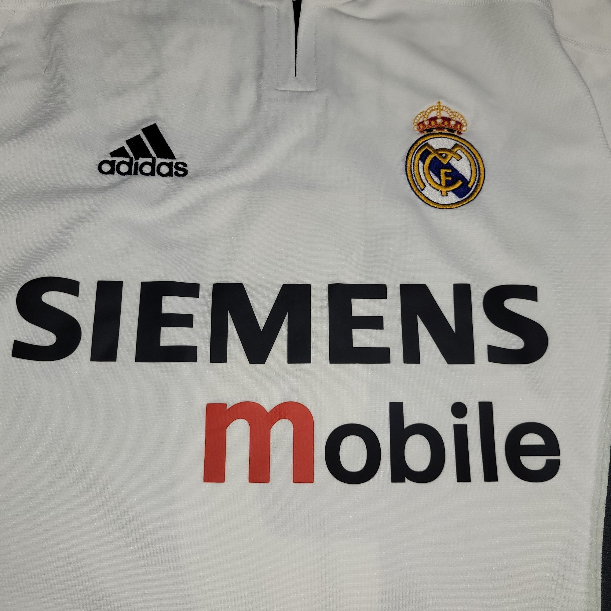 Adidas Zidane Real Madrid 2003 2004 UEFA Long Sleeve Soccer Jersey Size US M / EU 48-50 / 2 - 3 Thumbnail