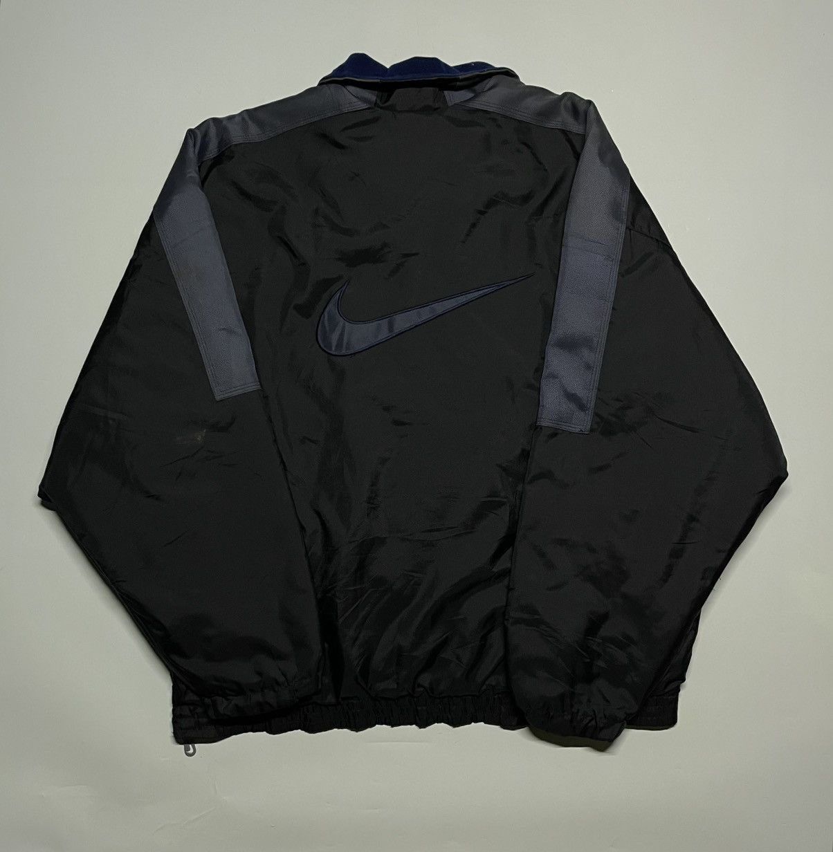 Nike × Vintage Nike 90s Heavy Halfzip Nylon Biglogo windbreaker Jacket Size US M / EU 48-50 / 2 - 2 Thumbnail