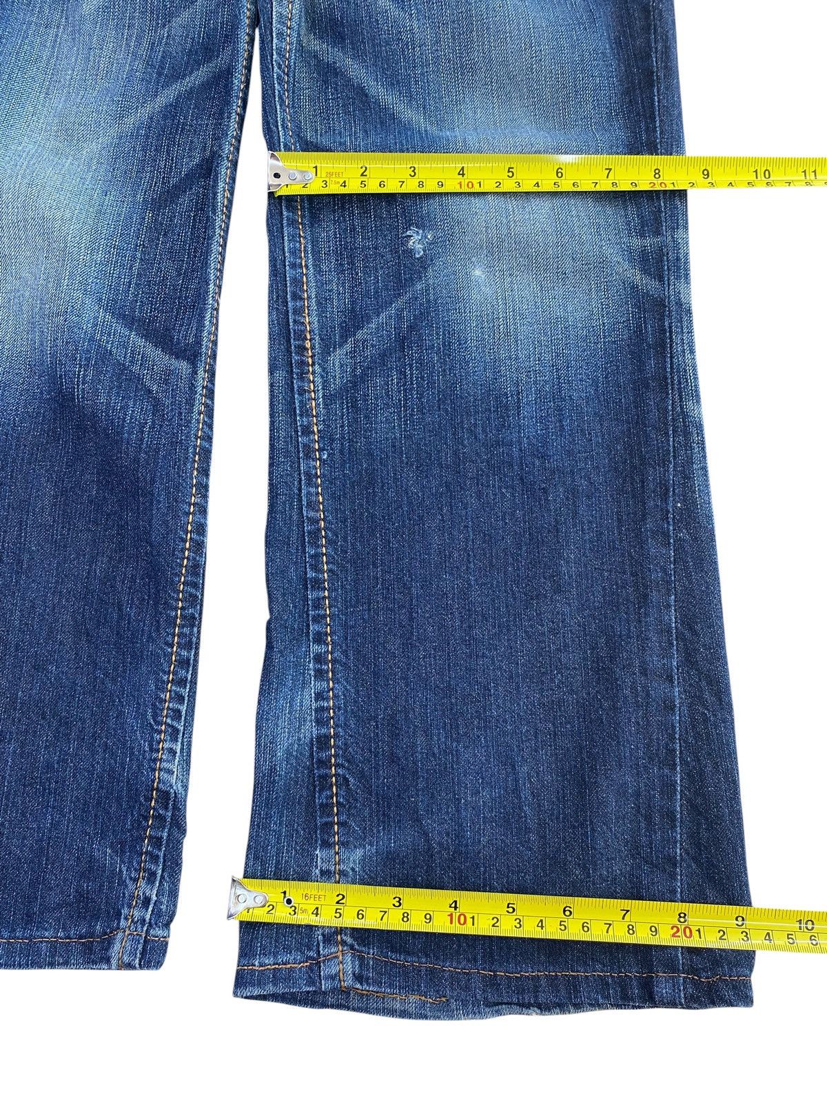 Edwin Vintage Edwin Whiskers Faded Style Bootcut Jeans Size US 30 / EU 46 - 8 Thumbnail