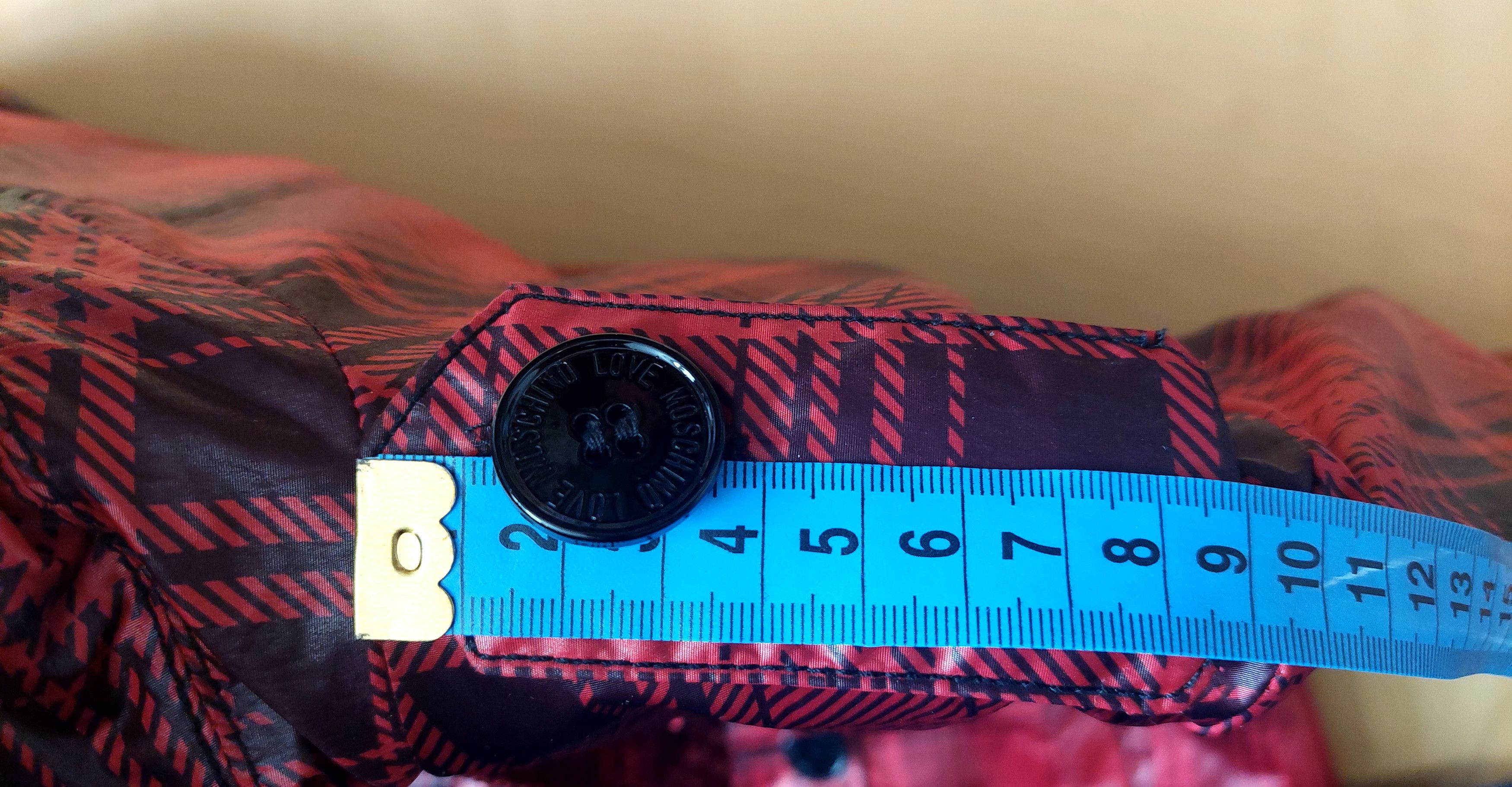 Love Moschino Love Moschino Red Tartan Rain Trench Coat Size IT 40 US 4 Size S / US 4 / IT 40 - 23 Thumbnail