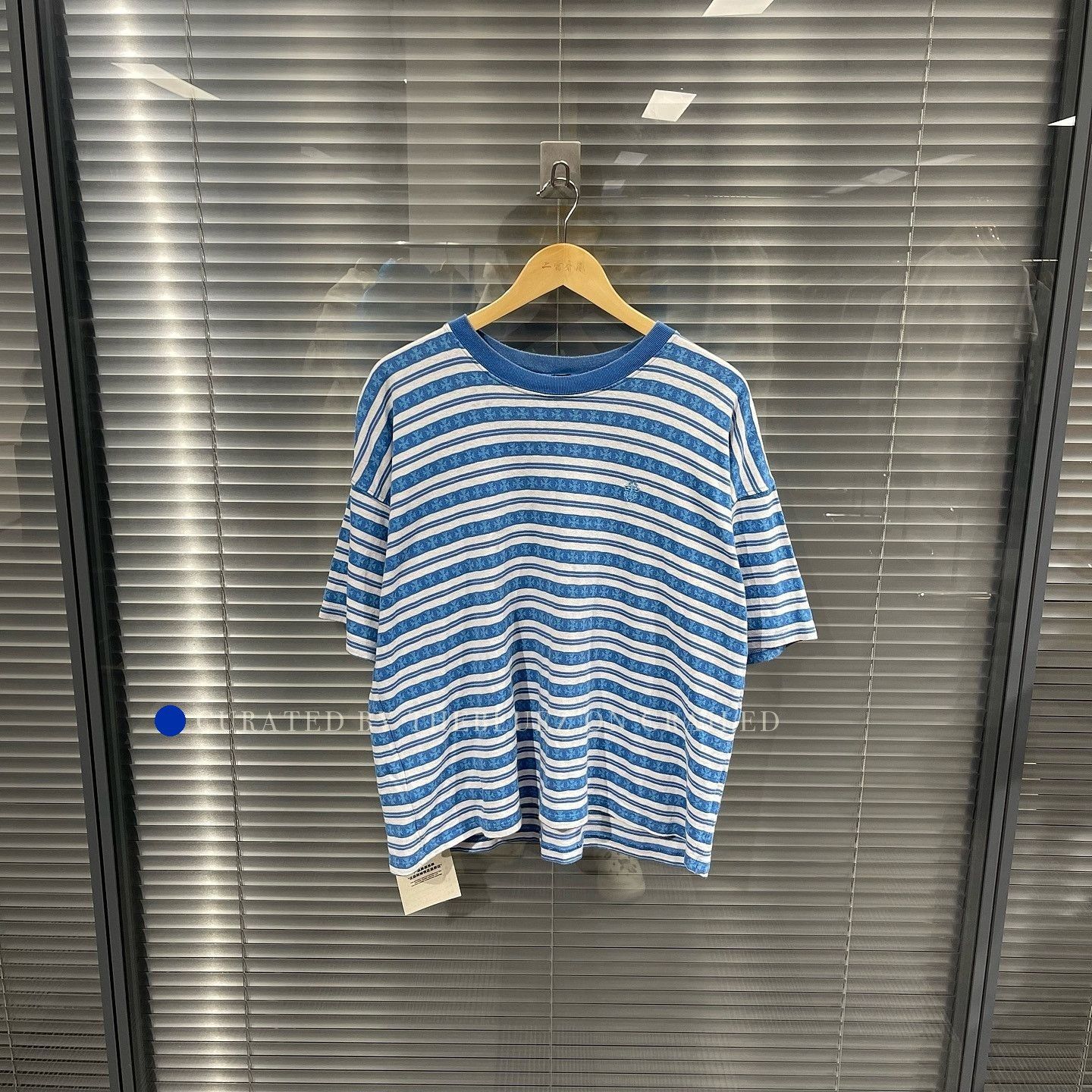CHROME HEARTS ブルー クロス ポケット Tシャツ Chrome Hearts Chrome