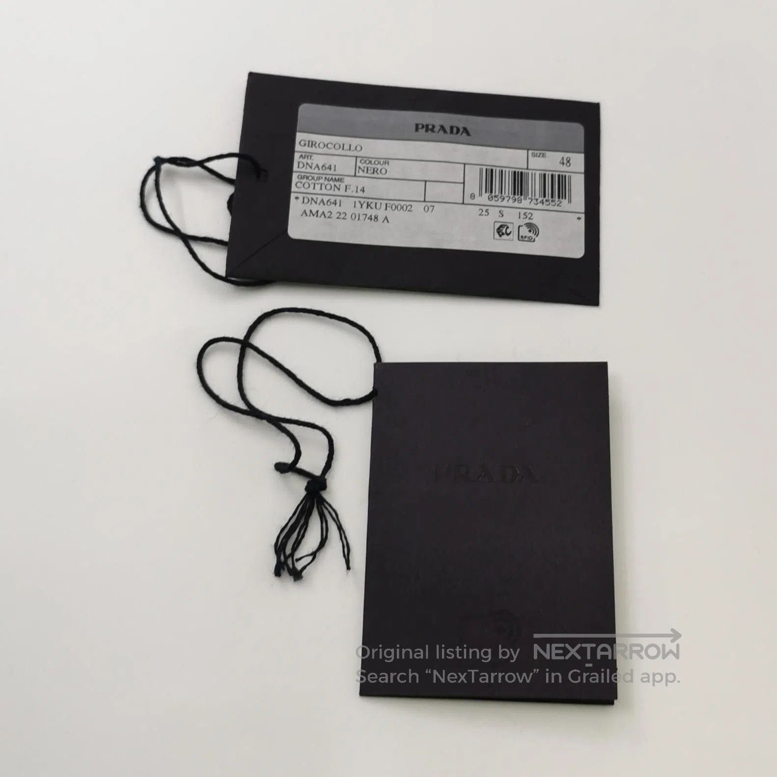 Prada Prada Black Cotton Long. Size US M / EU 48-50 / 2 - 1 Thumbnail