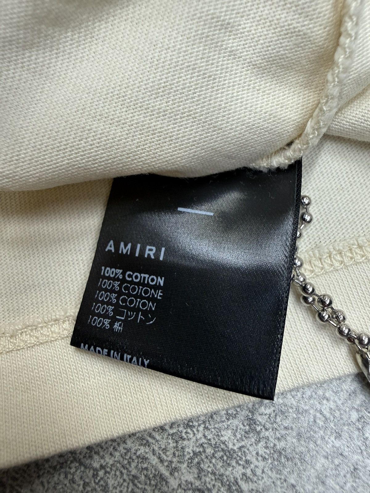 Amiri MA Logo Cropped Tee Alabaster. bnwt. rrp £340.00 Size XS / US 0-2 / IT 36-38 - 6 Thumbnail