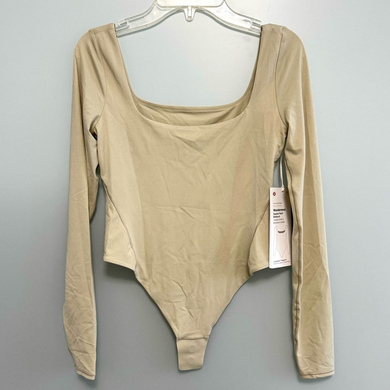 Lululemon NEW! WUNDERMOST Square-Neck Bodysuit LULULEMON, Size XS Size XS / US 0-2 / IT 36-38 - 2 Thumbnail