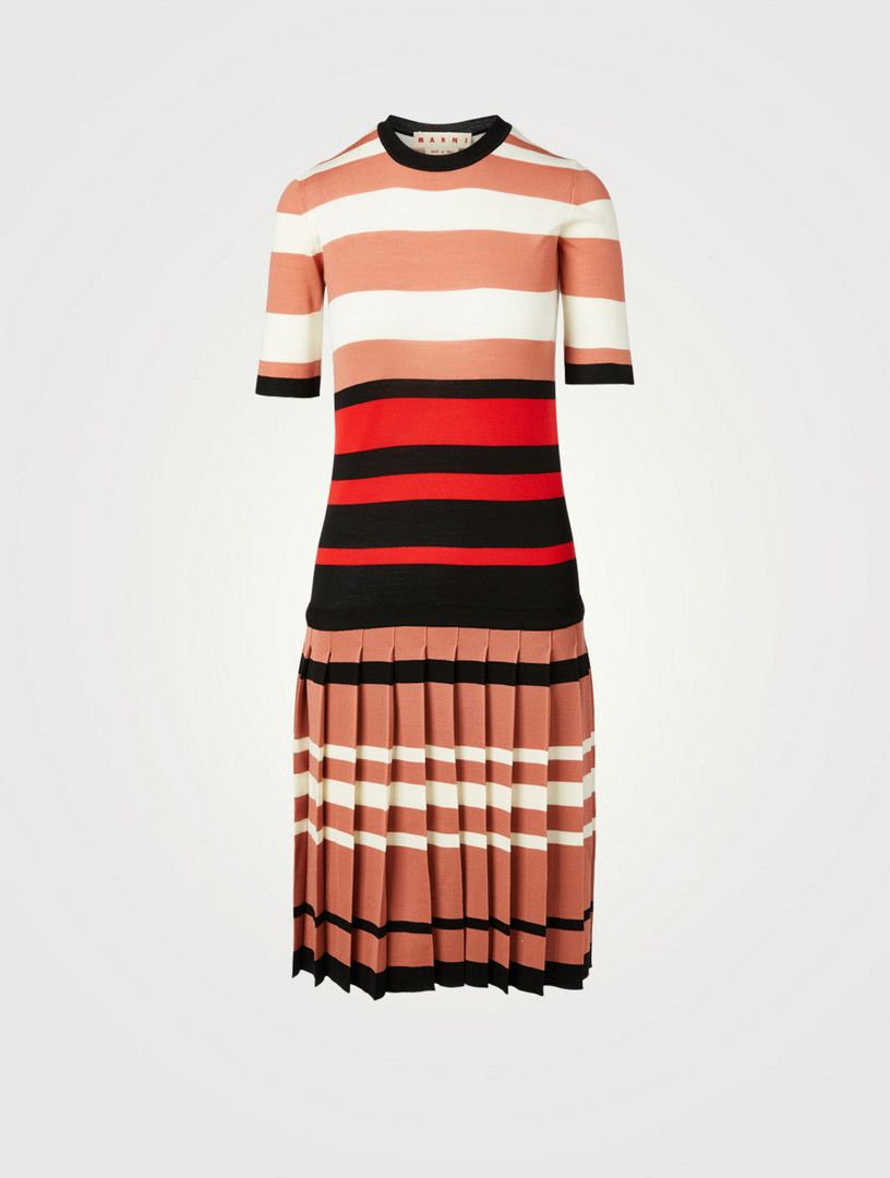 Marni o1y1025 Midi Dress in Multicolor Size XS / US 0-2 / IT 36-38 - 1 Thumbnail