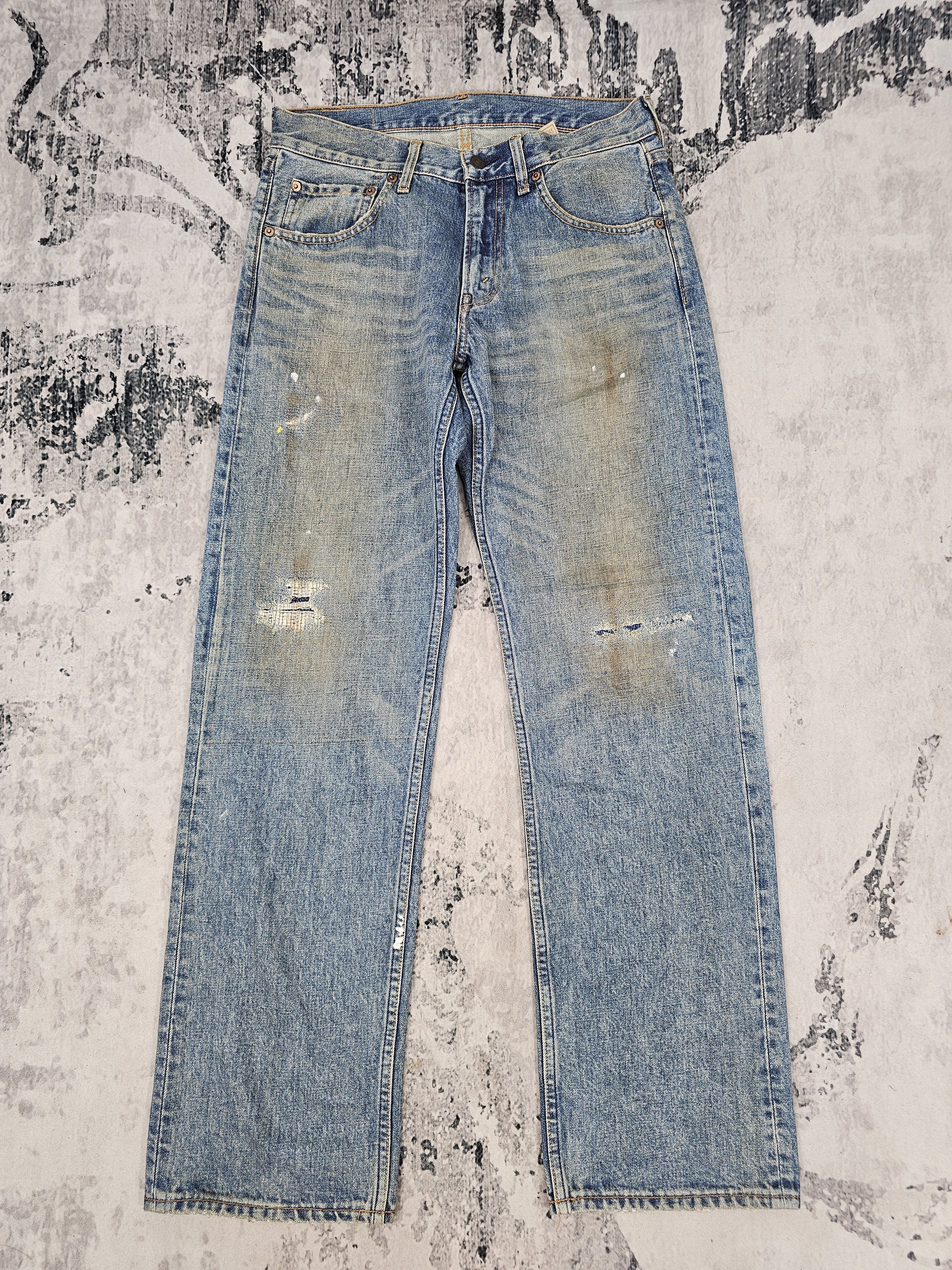 Levi's Vintage Clothing Vtg Levis 503 Rusty Faded Ripped Jeans Size 32X32 L0417 Size US 32 / EU 48 - 1 Thumbnail